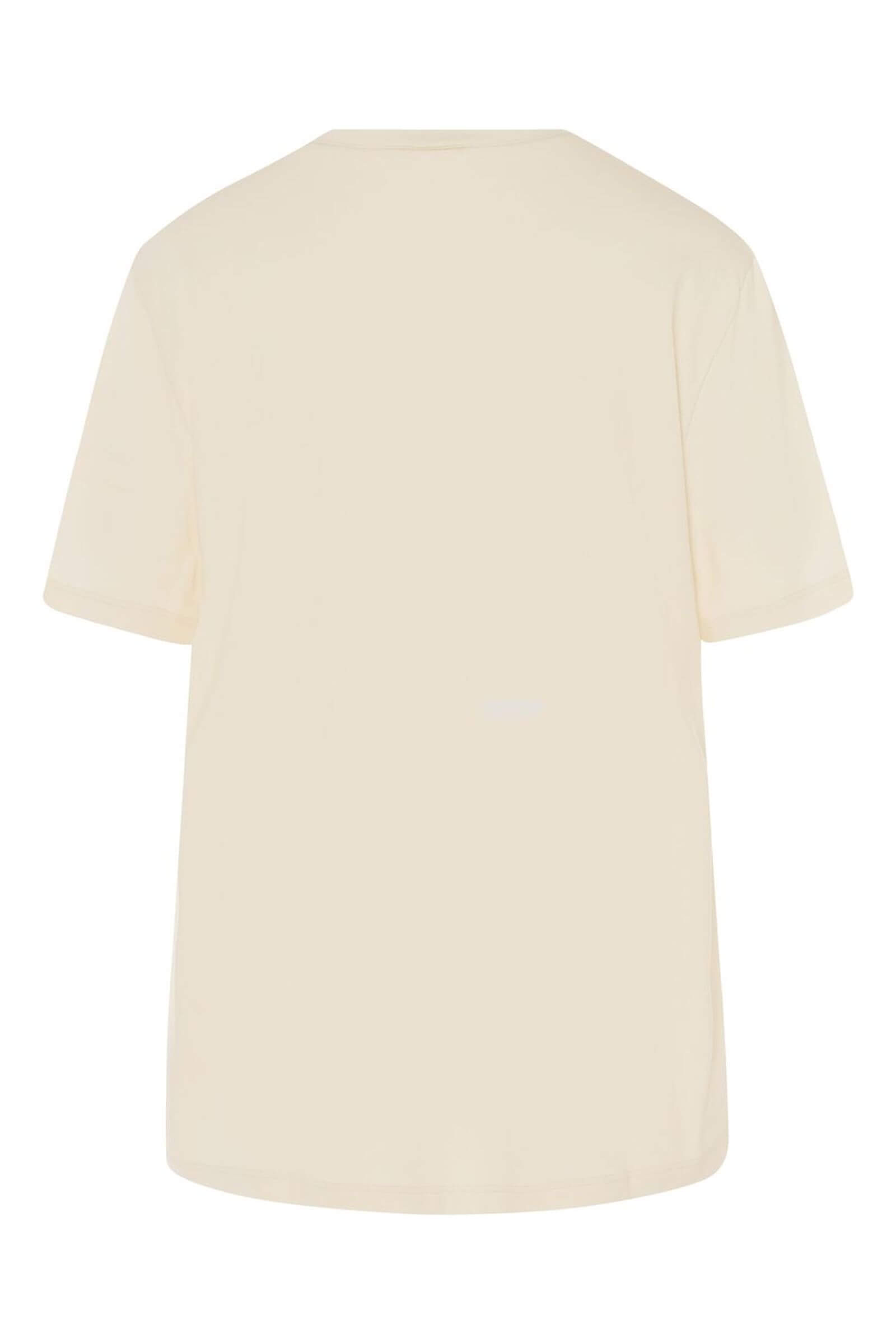 Футболка с круглым вырезом. Цвет Кремовый (071200)