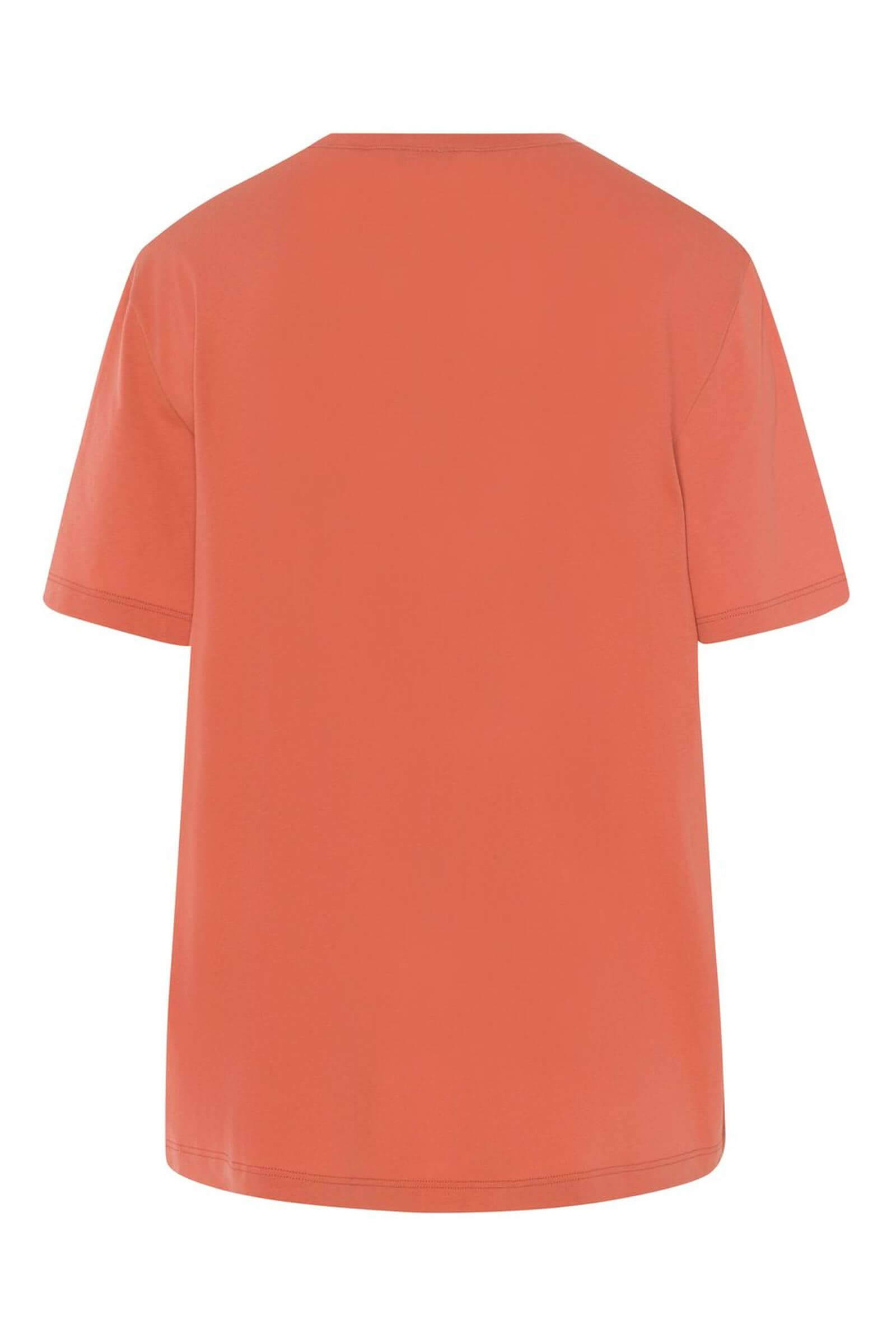 Футболка с круглым вырезом. Цвет Персиковый (072294)