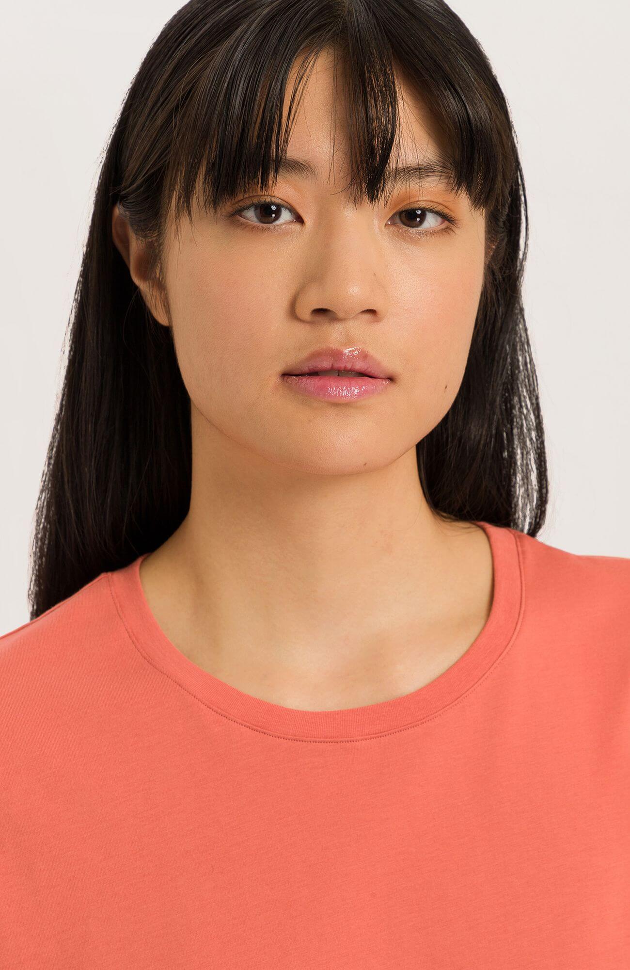 Футболка с круглым вырезом. Цвет Персиковый (072294)