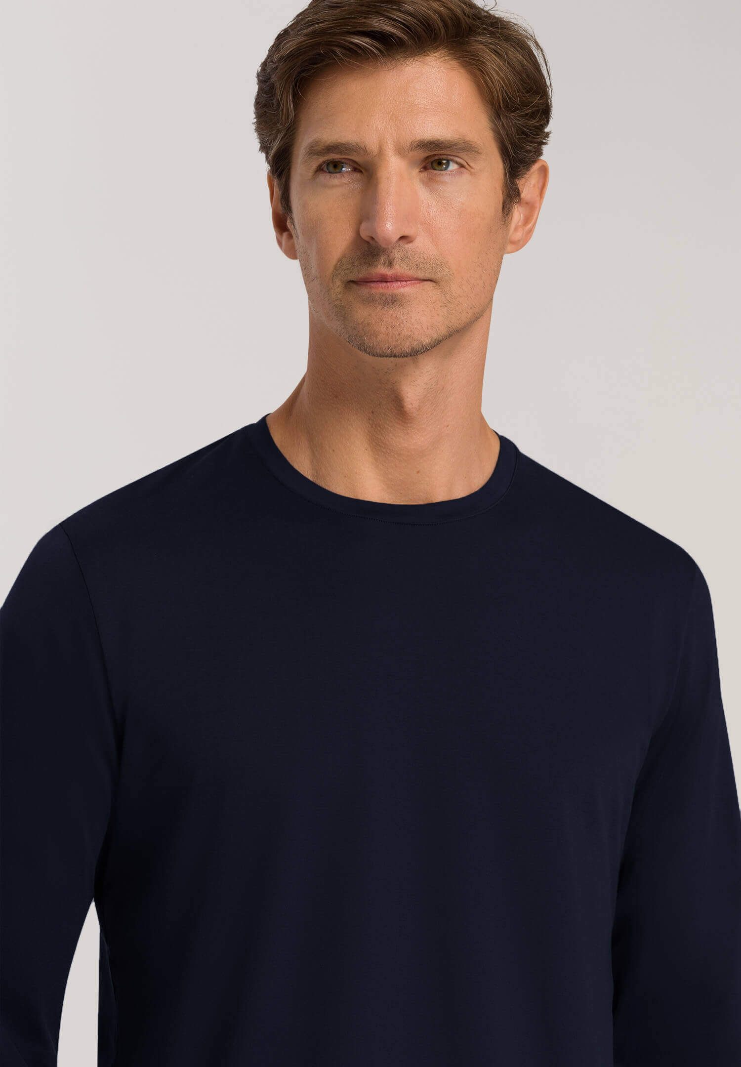 Пижамный лонгслив из 100% хлопка. Цвет Синий (070496)