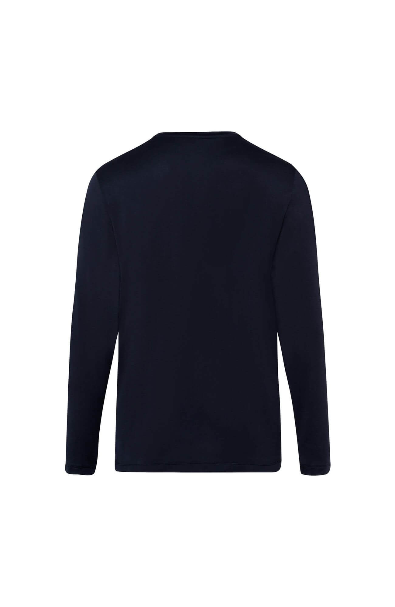 Пижамный лонгслив из 100% хлопка. Цвет Синий (070496)