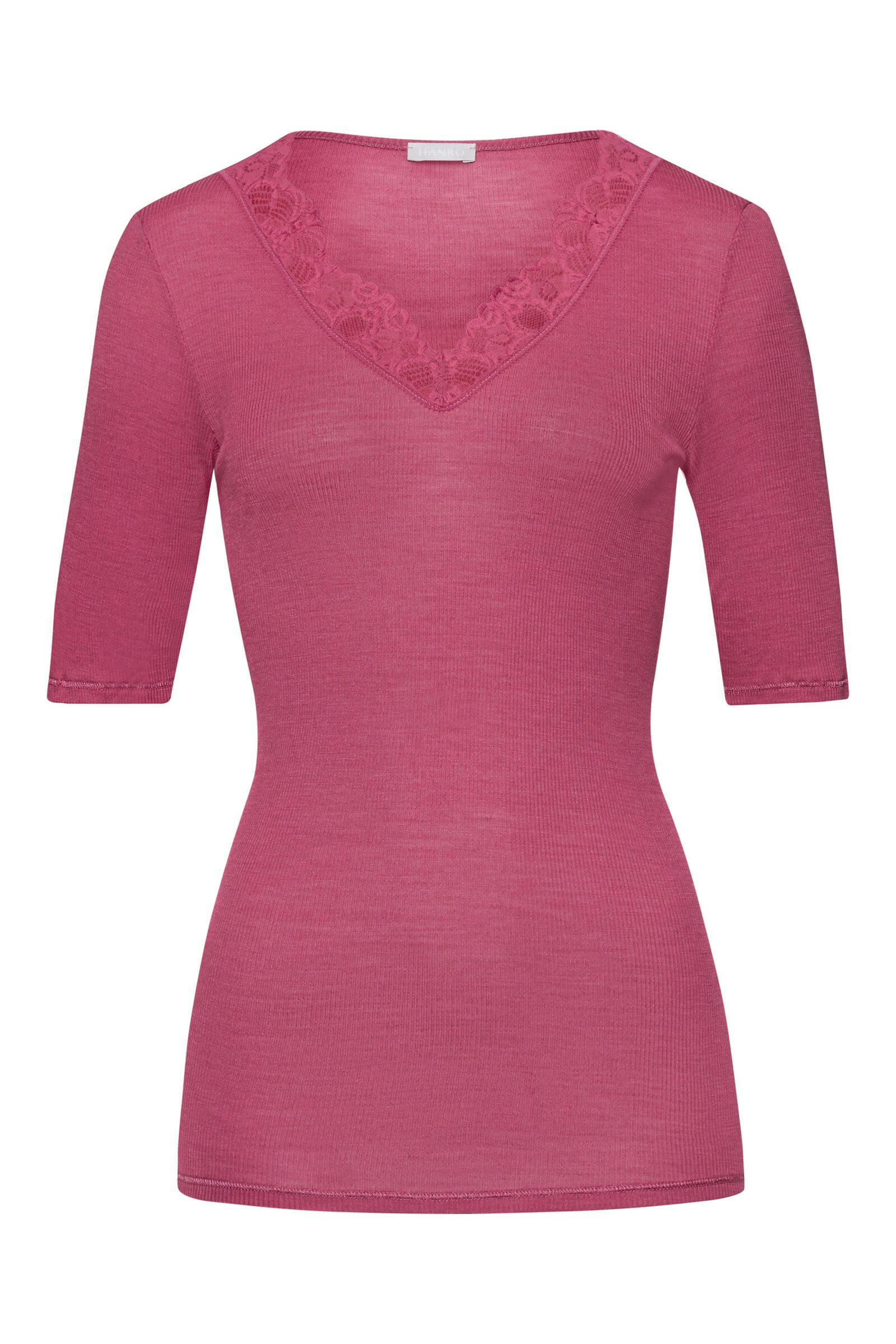 Термофутболка из шерсти мериноса и шелка. Цвет Розовый (072414)