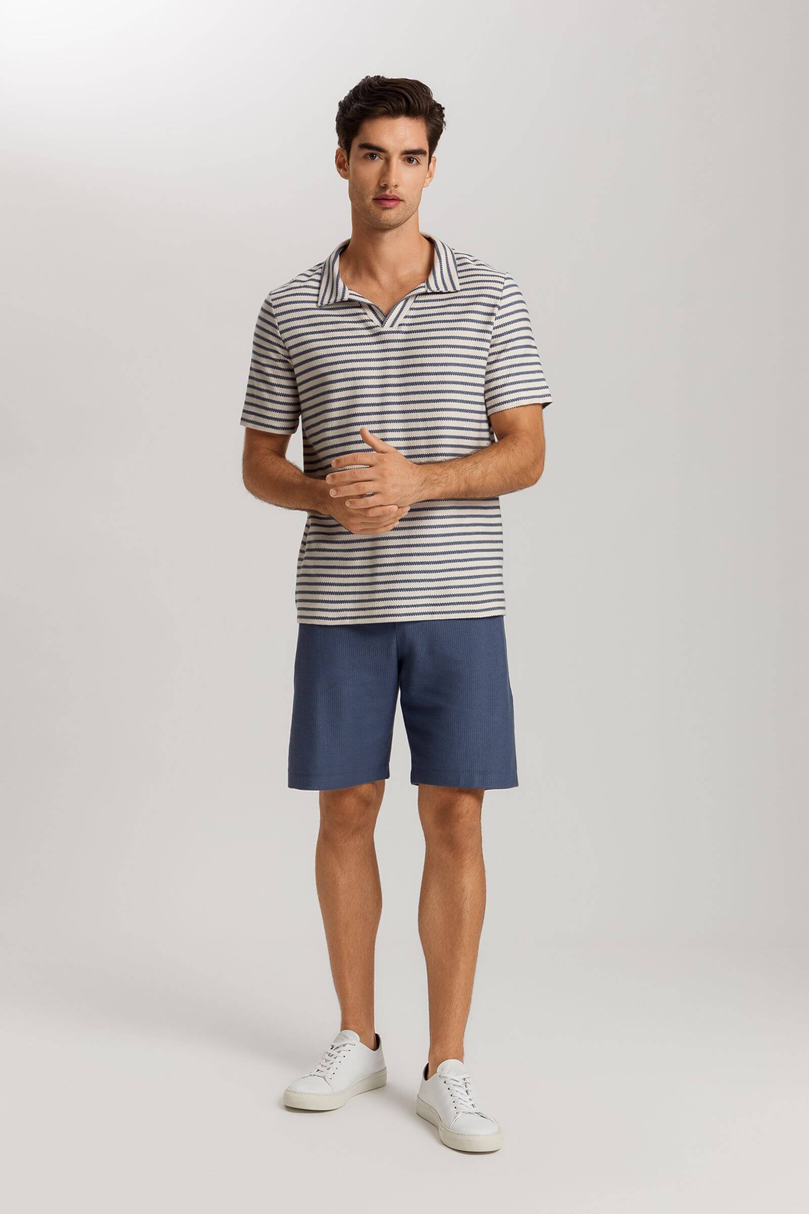 Футболка с воротником поло. Цвет Кремовый (073026)