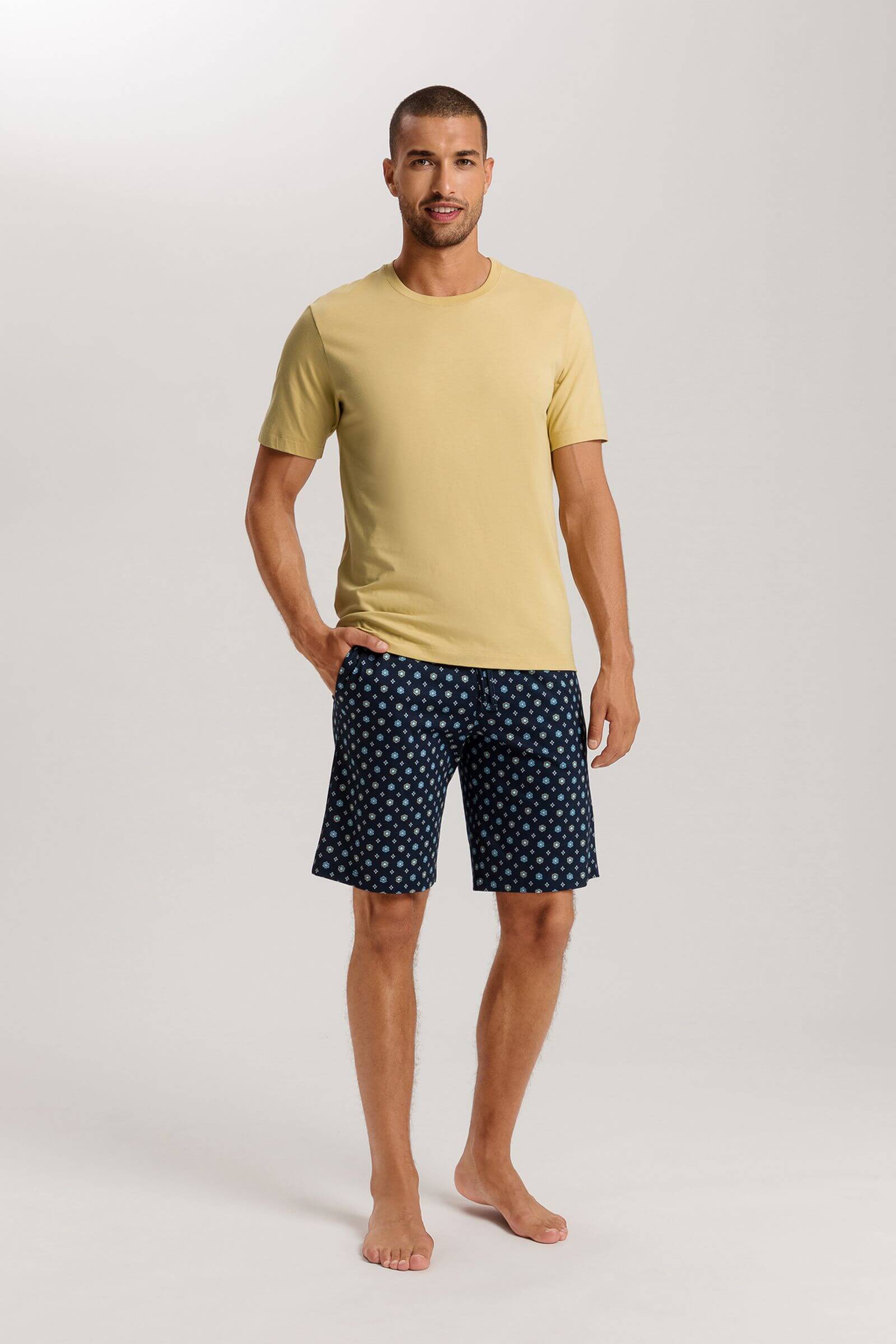 Шорты с акварельным принтом. Цвет Синий (073003)