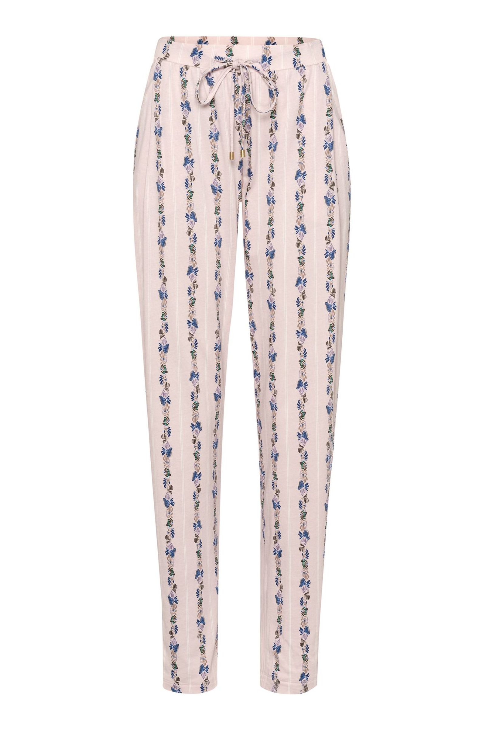 Пижамные брюки из хлопка и модала. Цвет Пудровый (2391)