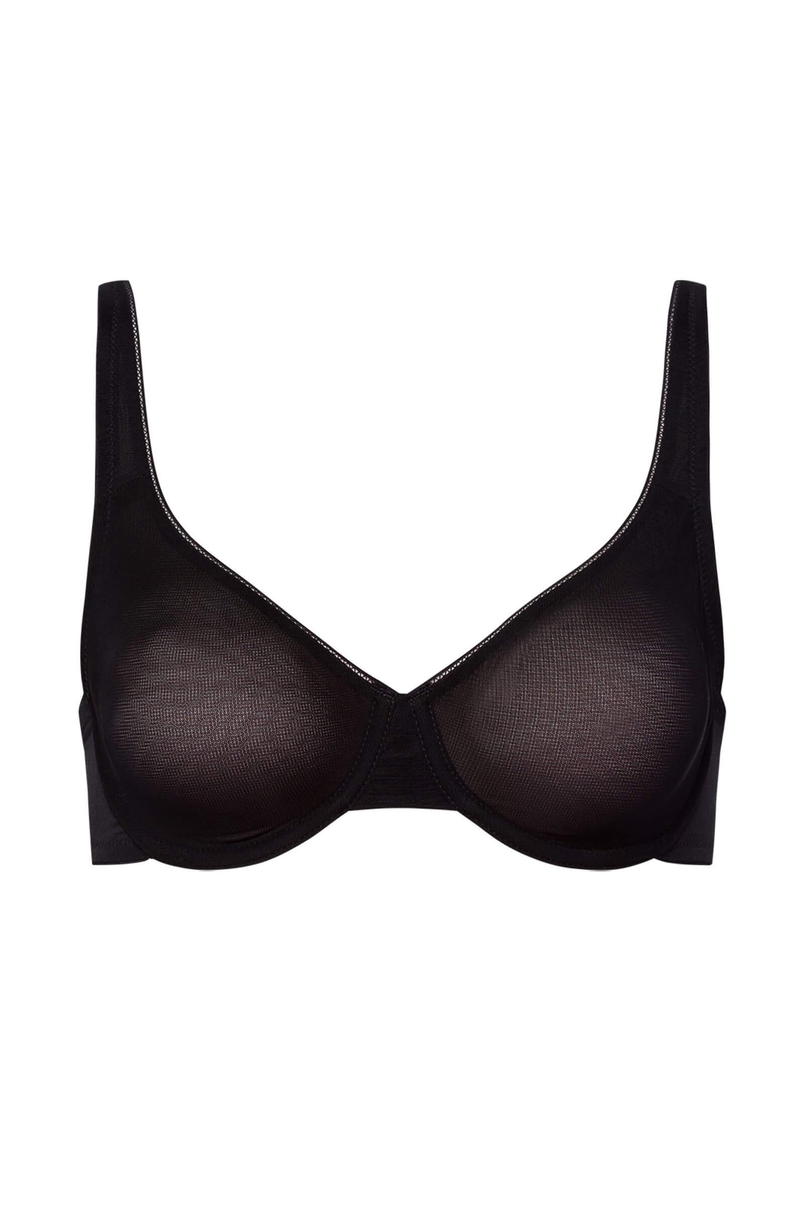 Бюстгальтер деми на косточках. Цвет Черный (070019)