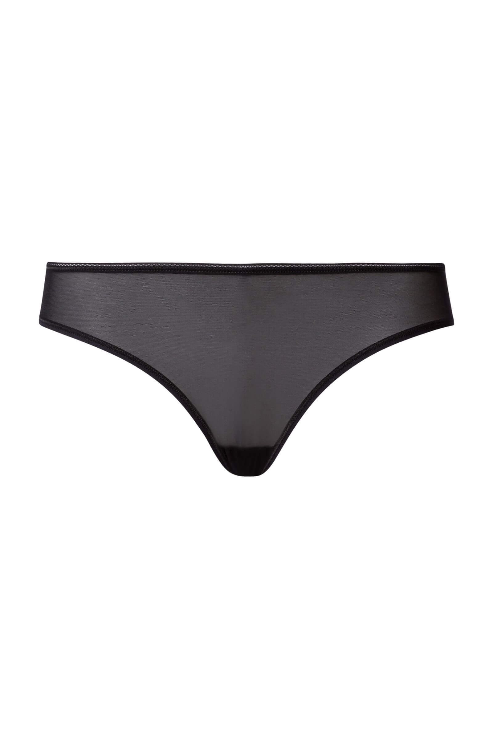 Бесшовные трусы слипы с заниженной посадкой. Цвет Черный (070019)