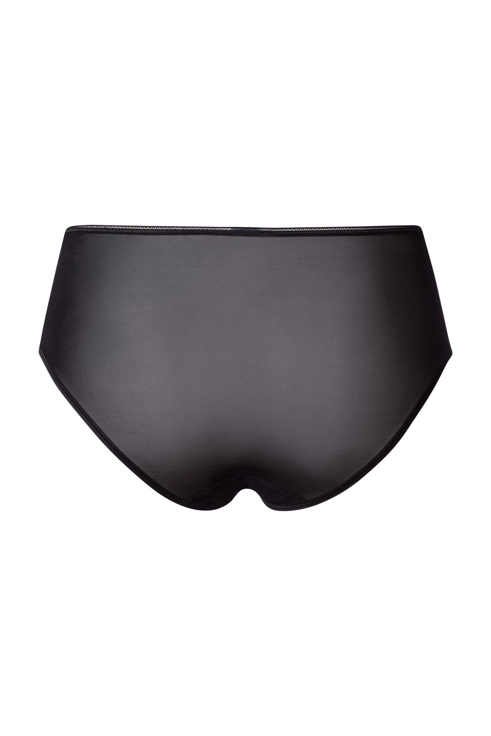 Бесшовные трусы хипстеры с классической посадкой. Цвет Черный (070019)