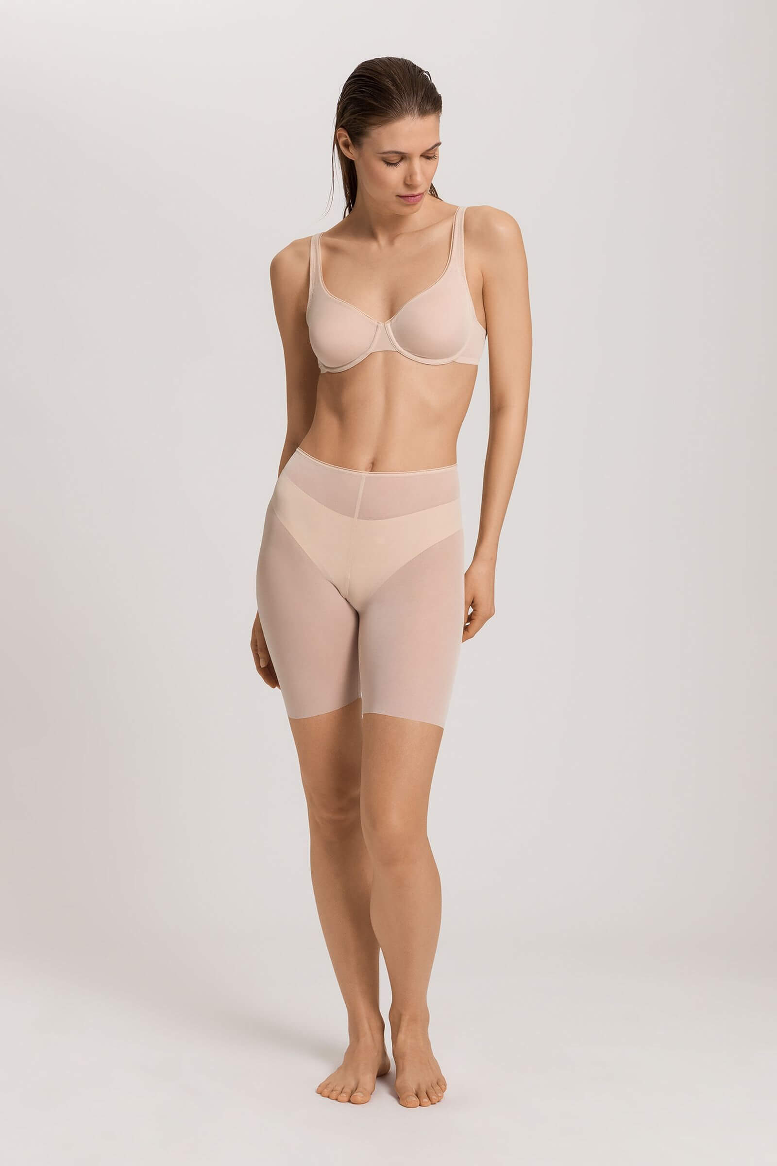Бесшовные трусы панталоны. Цвет Бежевый (070274)