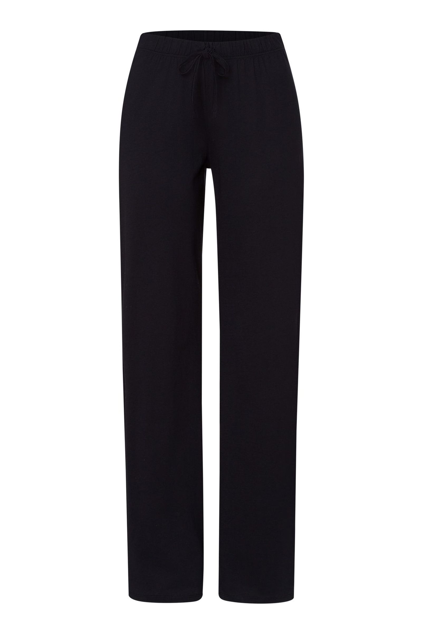 Хлопковые брюки на резинке и завязках. Цвет Черный (070019)