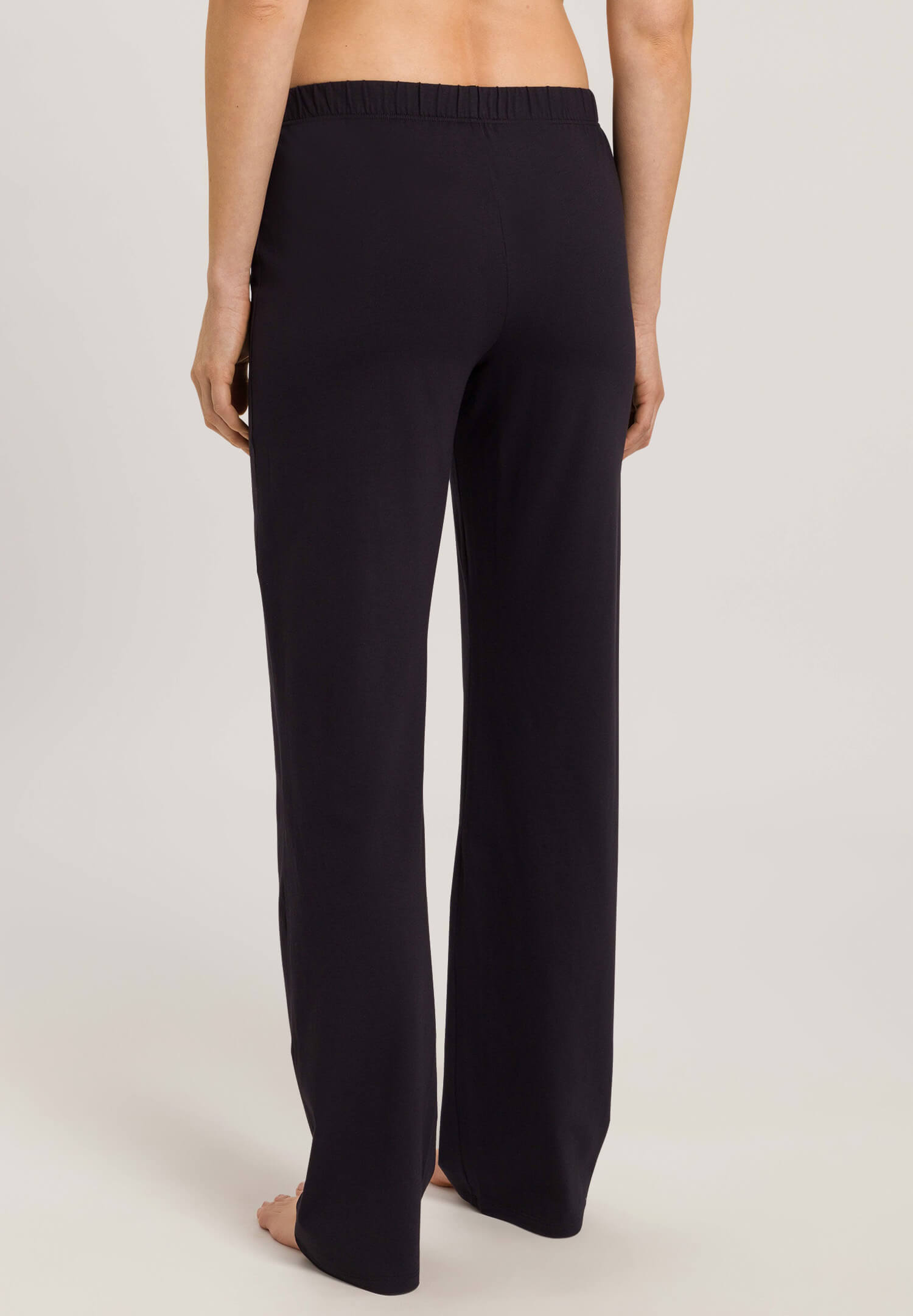 Хлопковые брюки на резинке и завязках. Цвет Черный (070019)