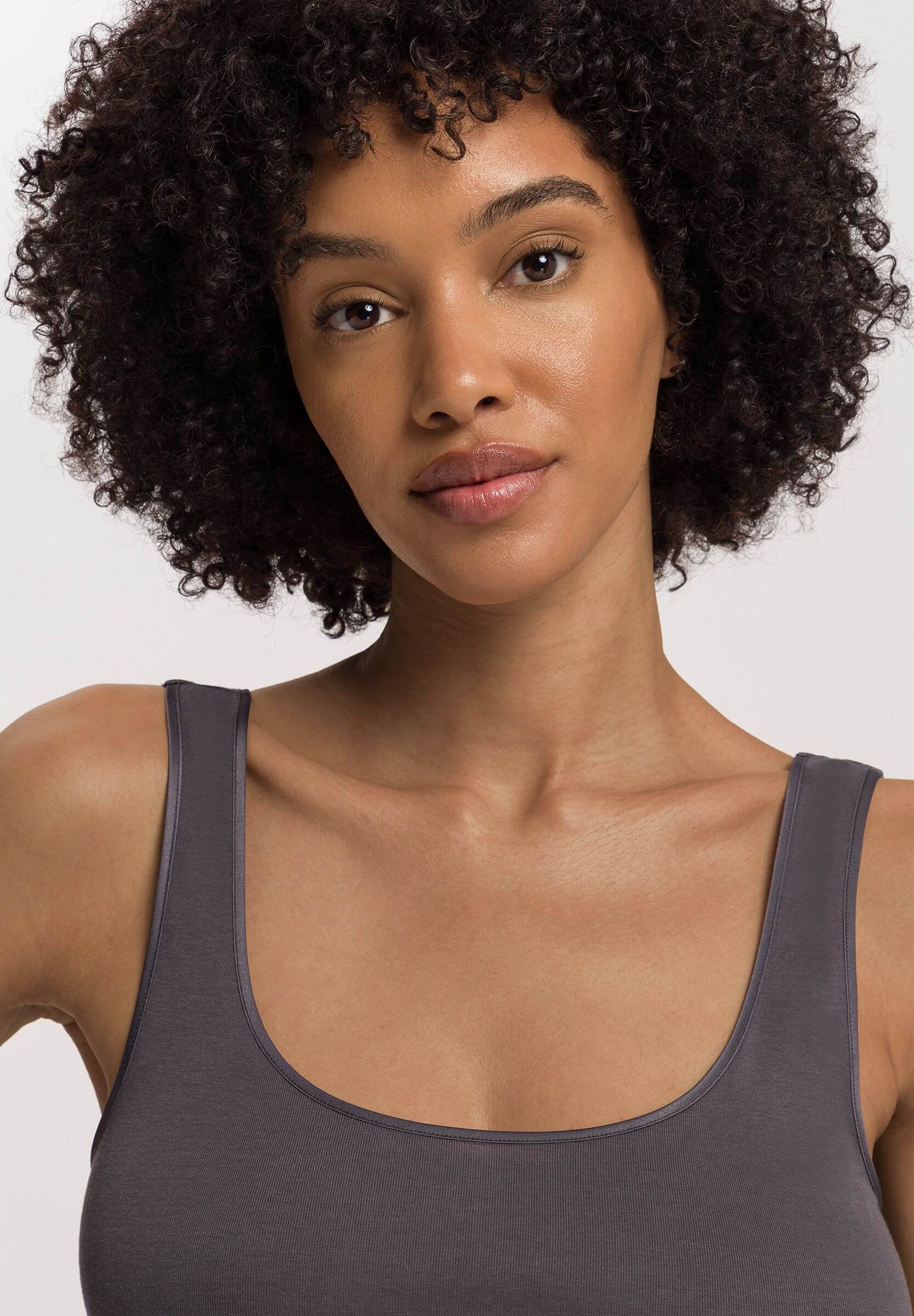 Бесшовная майка из мерсеризованного хлопка. Цвет Серый (072183)