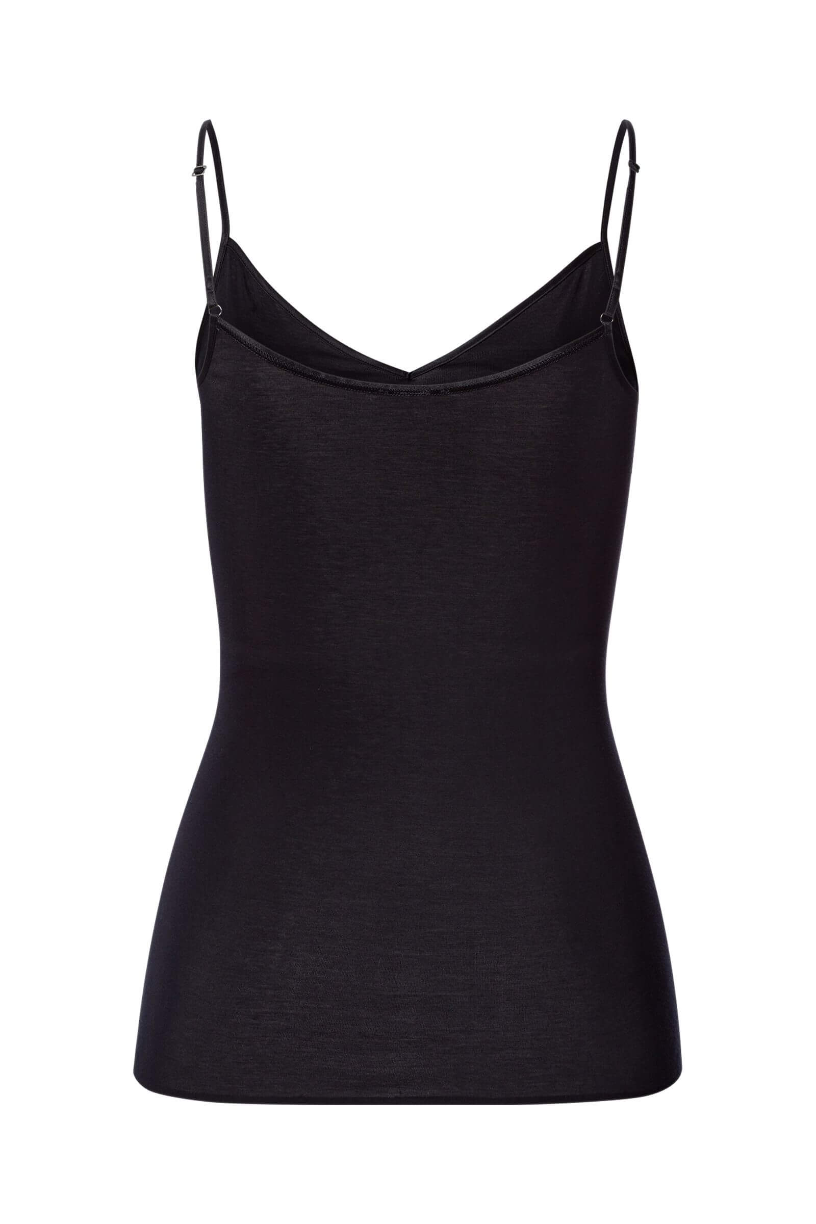 Хлопковая майка с кристаллами Swarovski. Цвет Черный (070019)