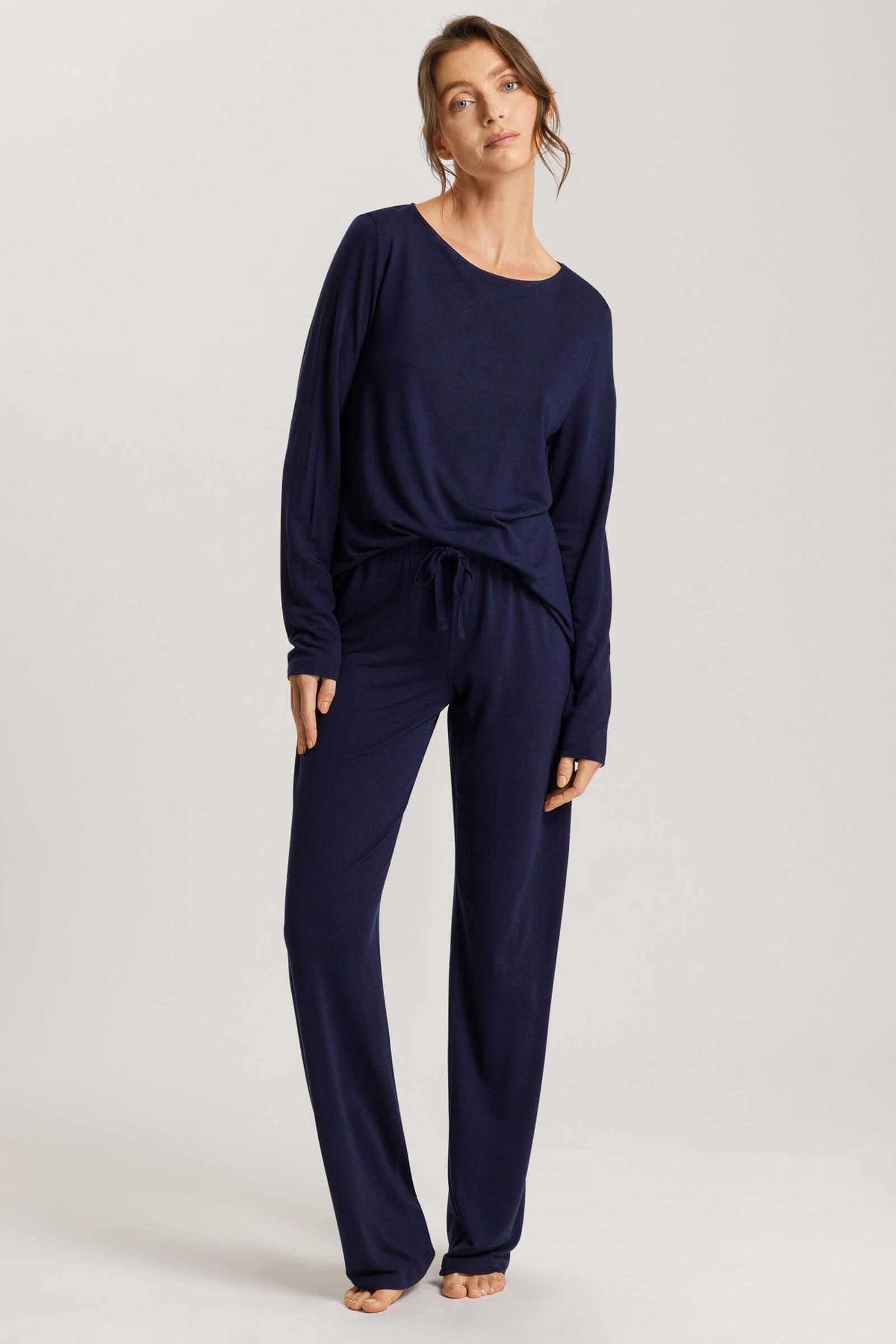 Лонгслив с добавлением шерсти. Цвет Синий (072621)