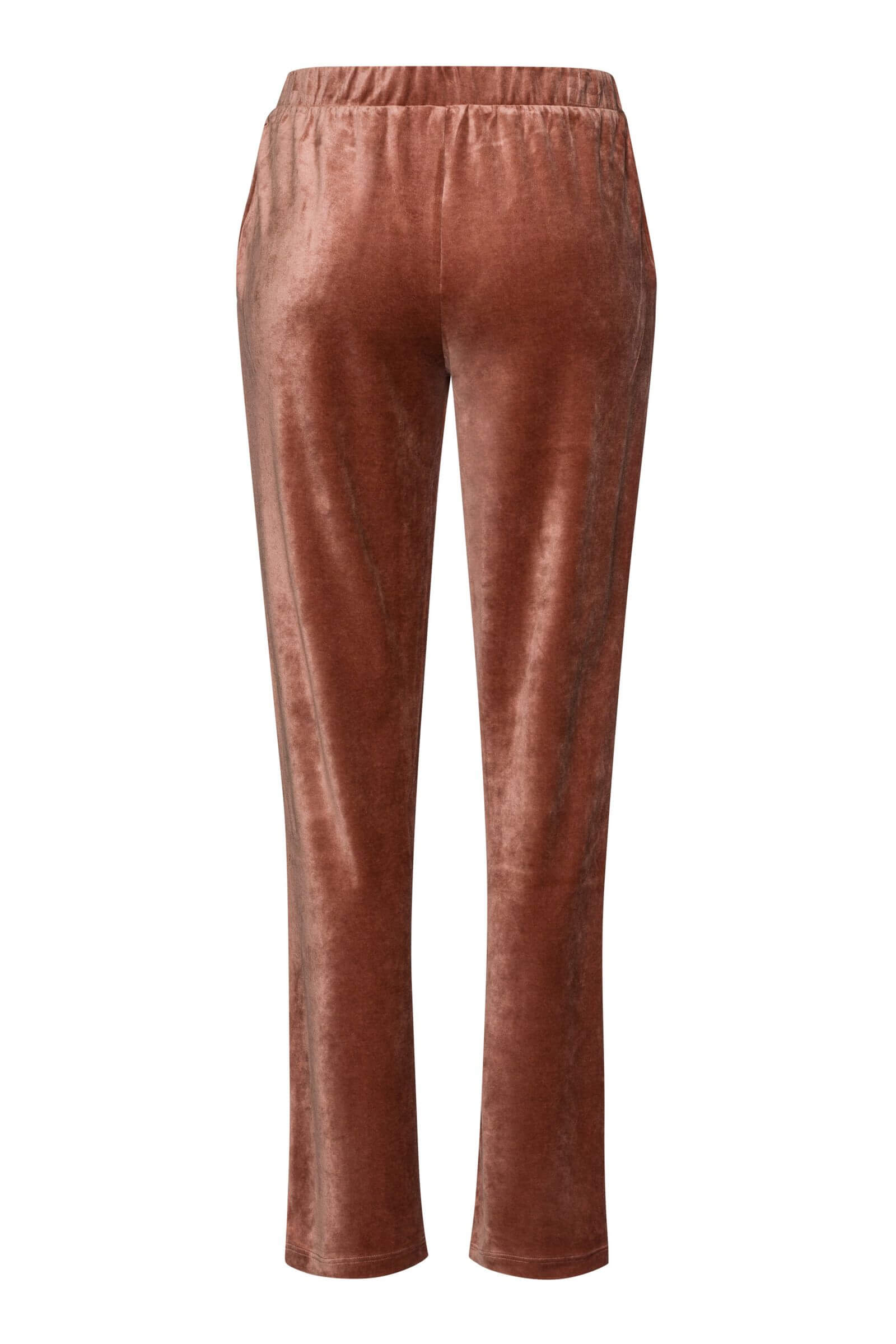 Прямые брюки из хлопкового велюра. Цвет Коричневый (072348)