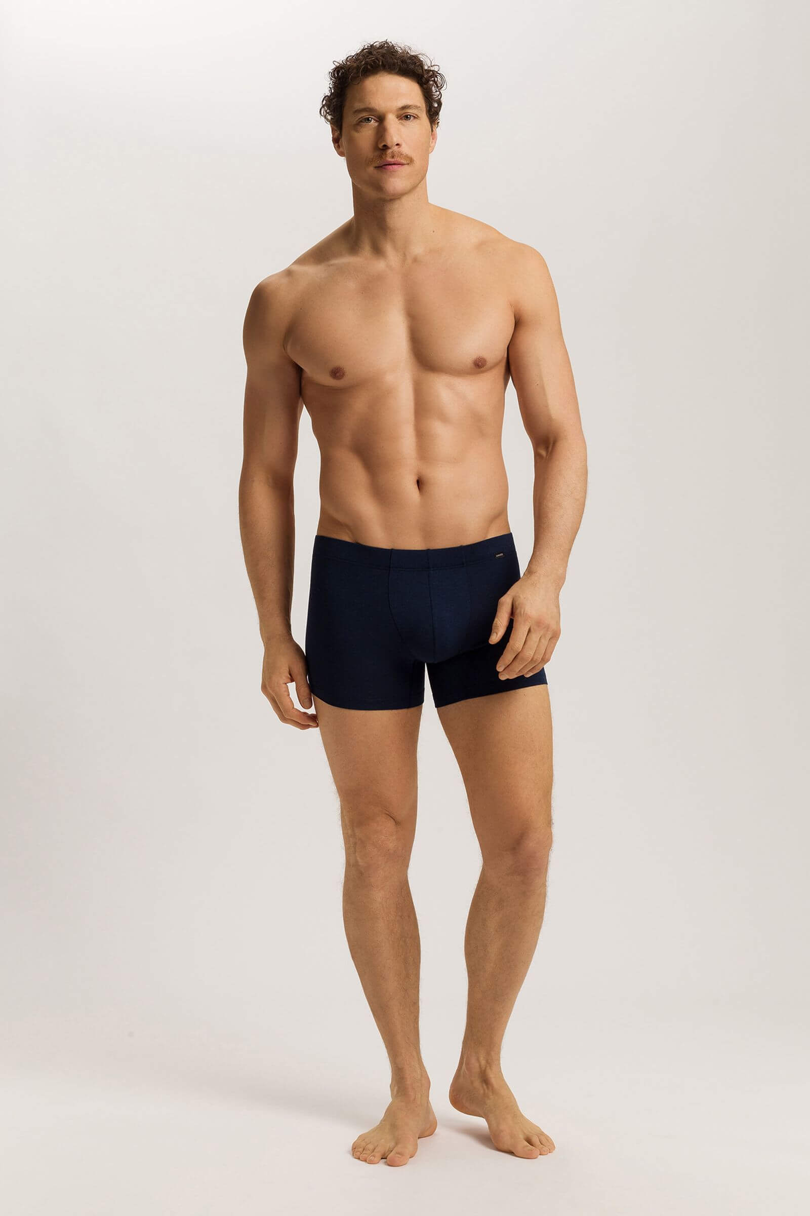 Трусы боксеры-брифы из вискозы. Цвет Синий (071610)