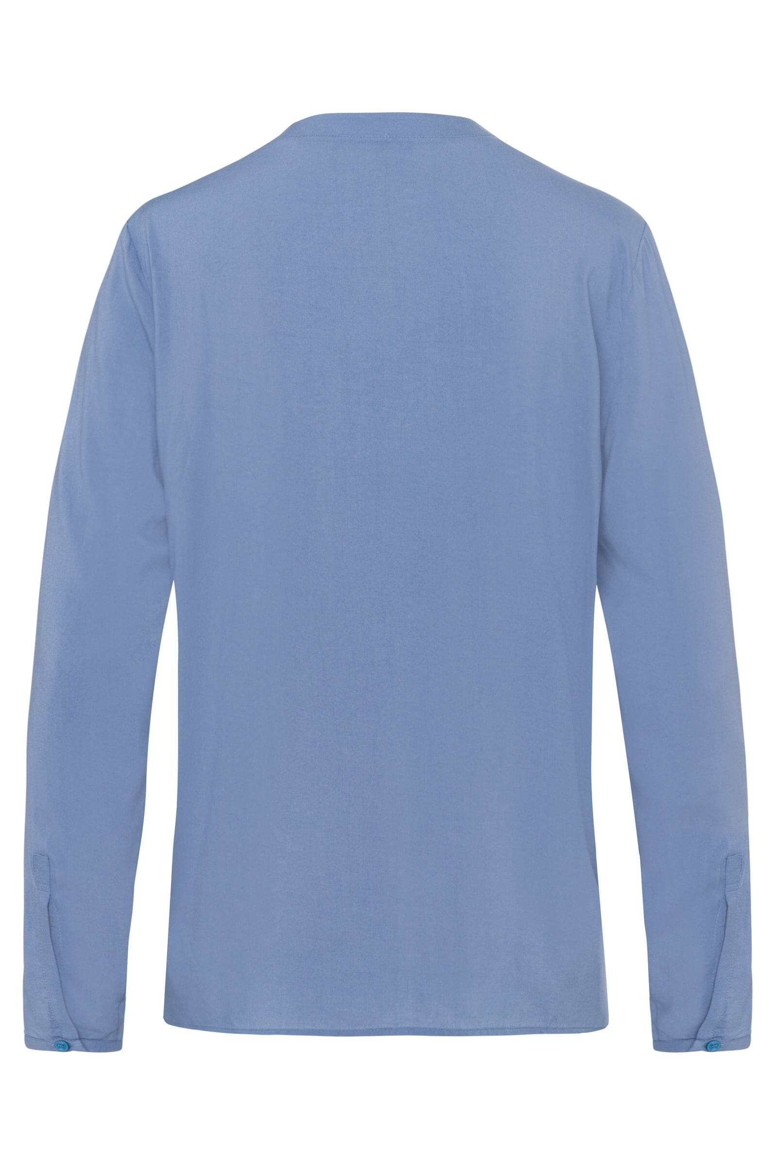 Пижамная рубашка из шелковистой вискозы. Цвет Синий (071530)