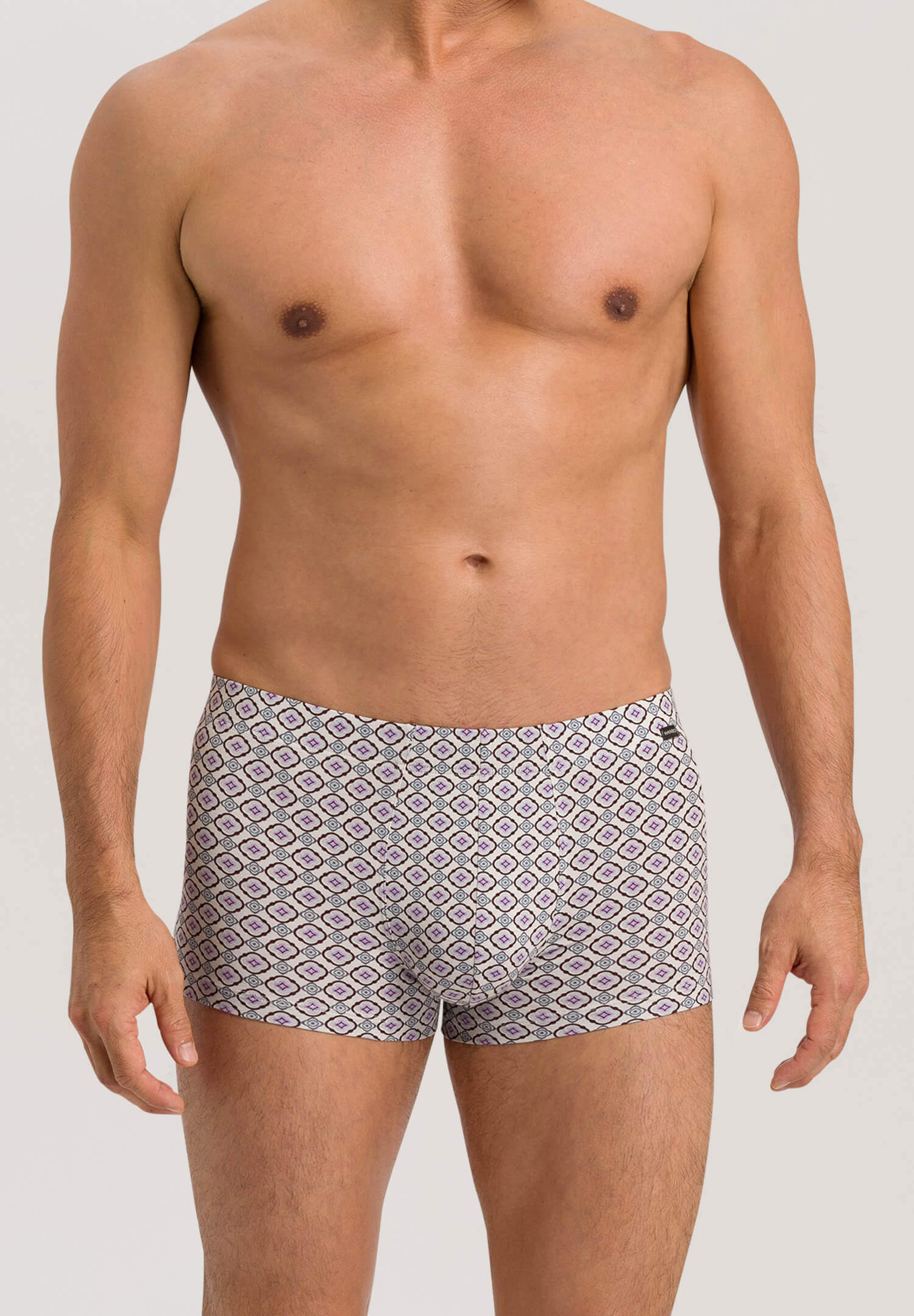 Хлопковые трусы боксеры-брифы. Цвет Серый (072946)