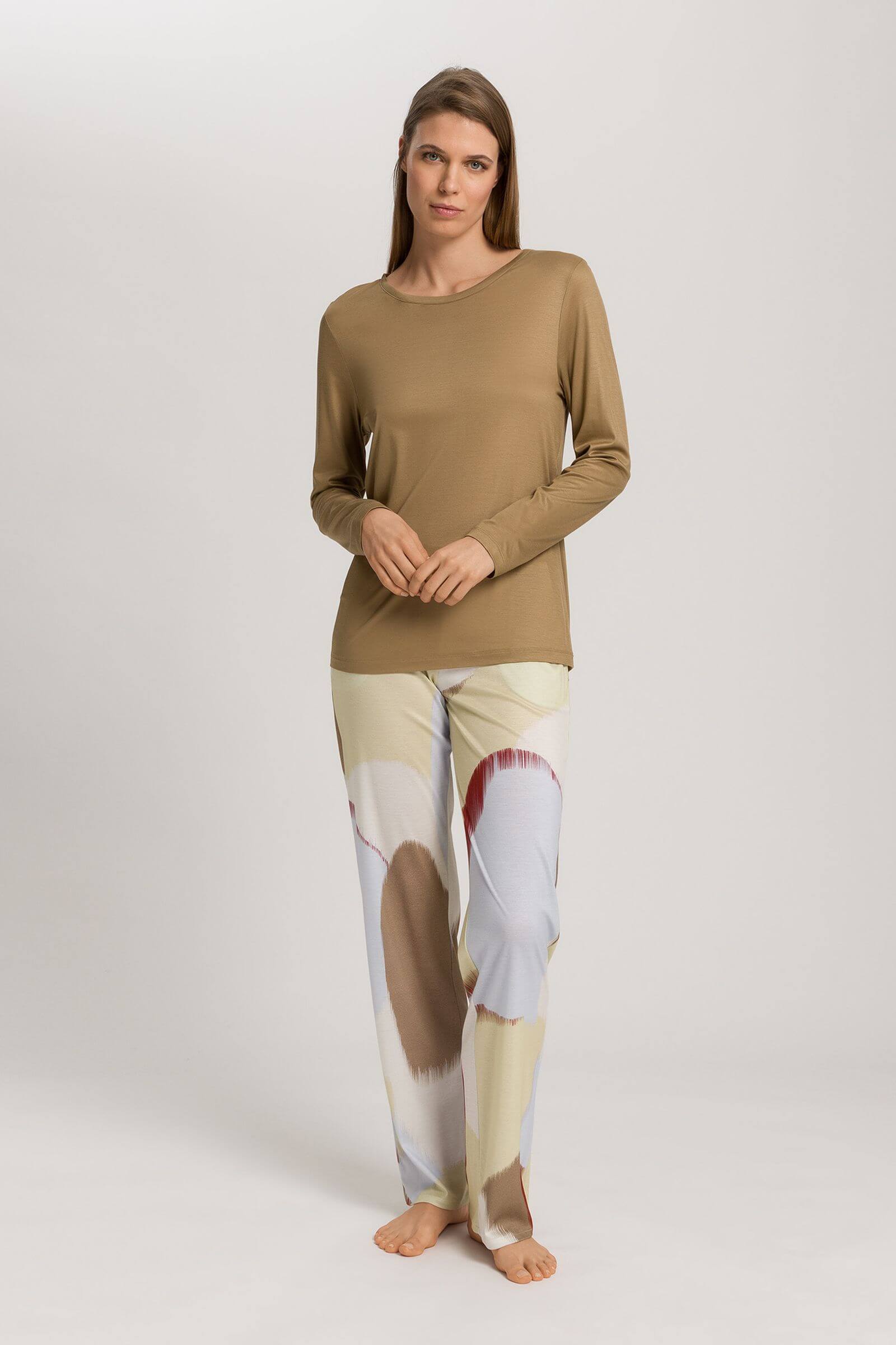 Лонгслив из 100% модала. Цвет Бежевый (071711)