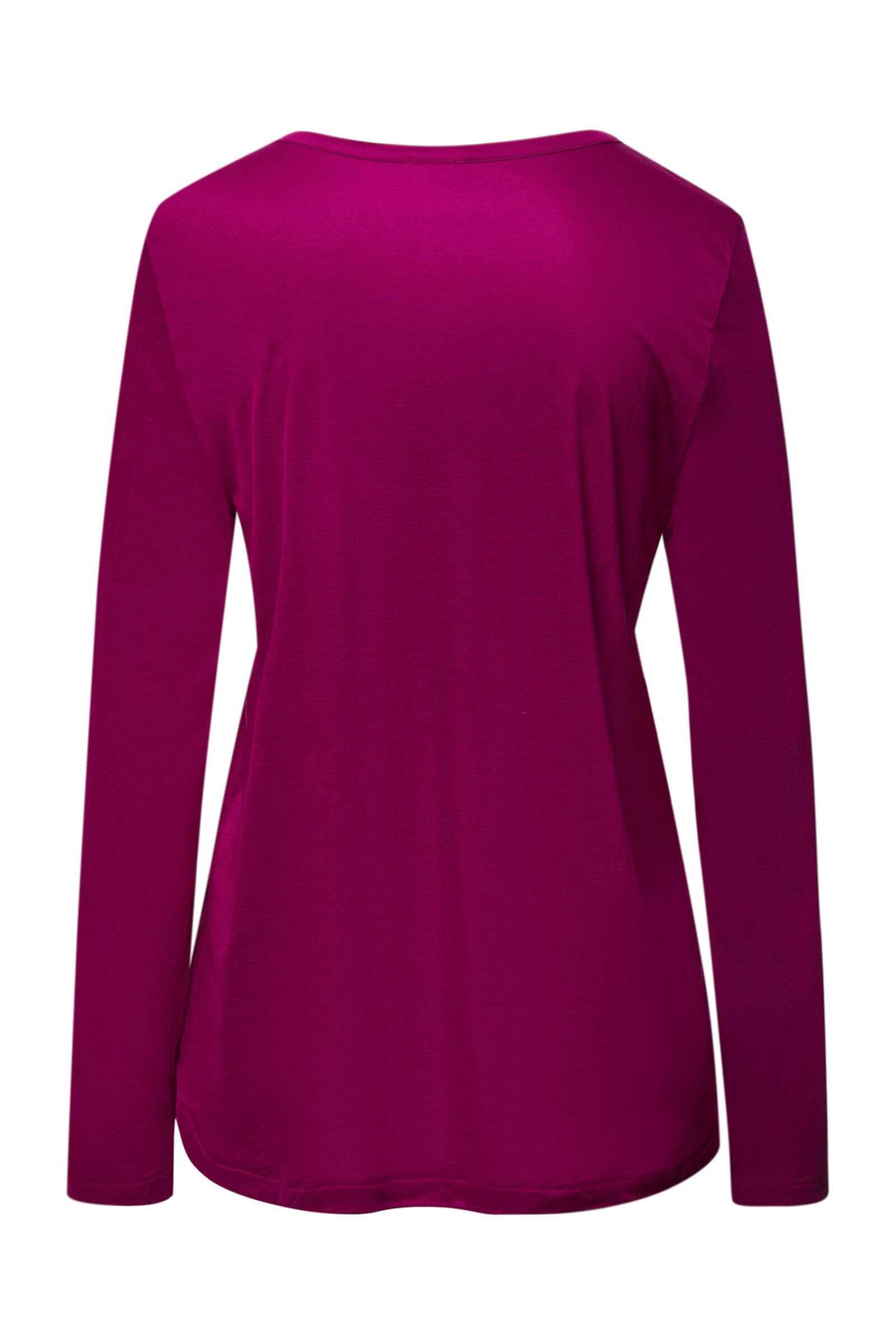 Лонгслив из 100% модала. Цвет Фуксия (072473)