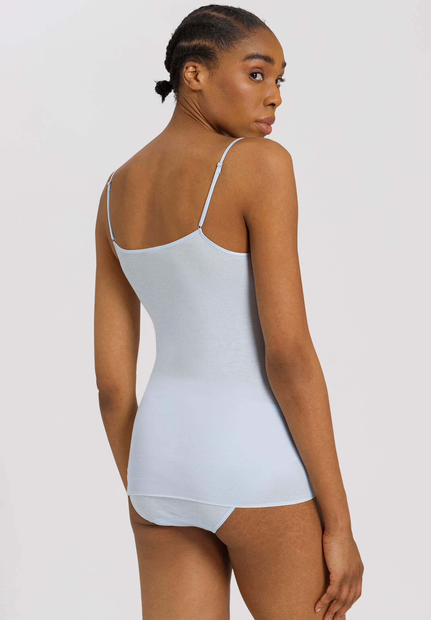 Бельевая майка из мерсеризованного хлопка. Цвет Голубой (071566)