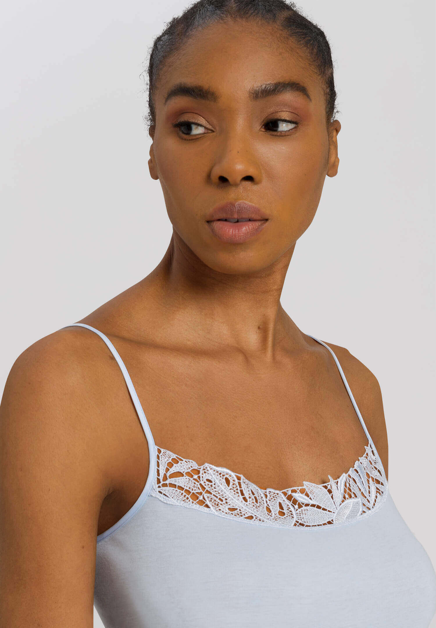 Бельевая майка из мерсеризованного хлопка. Цвет Голубой (071566)