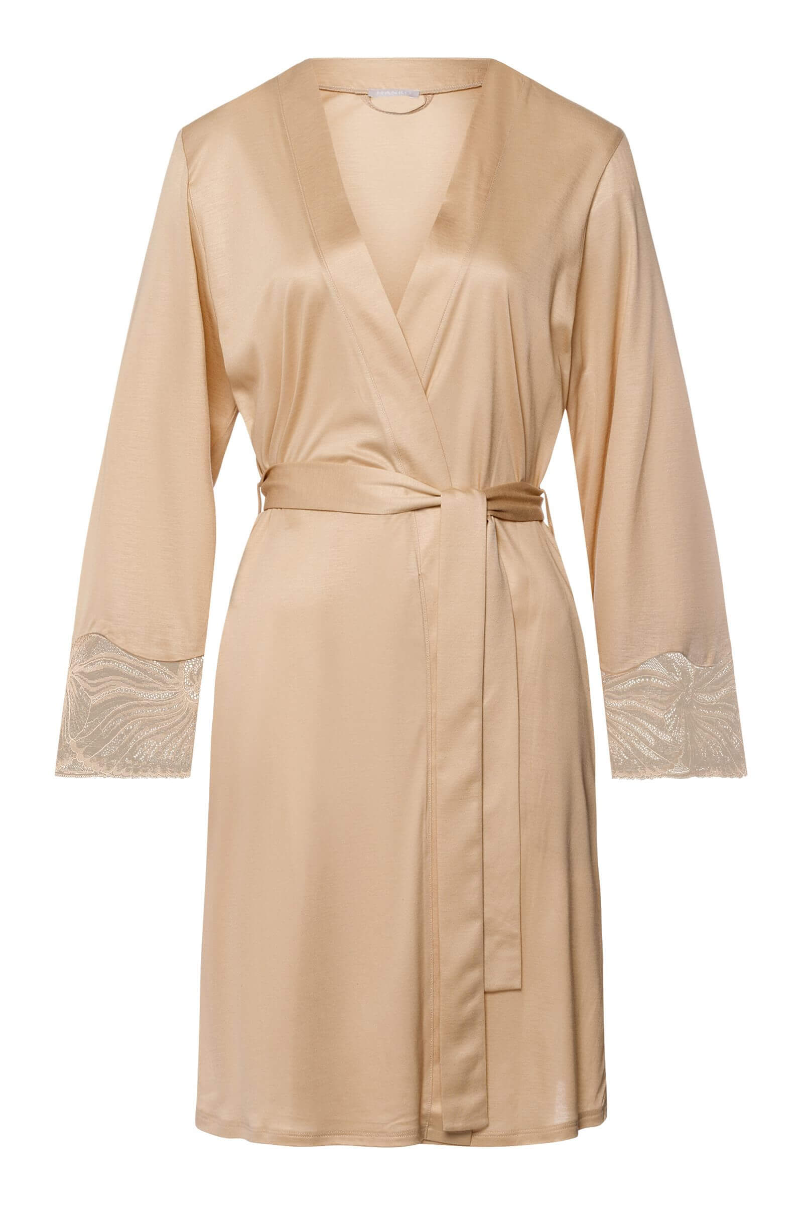 Короткий халат из 100% модала. Цвет Бежевый (072216)