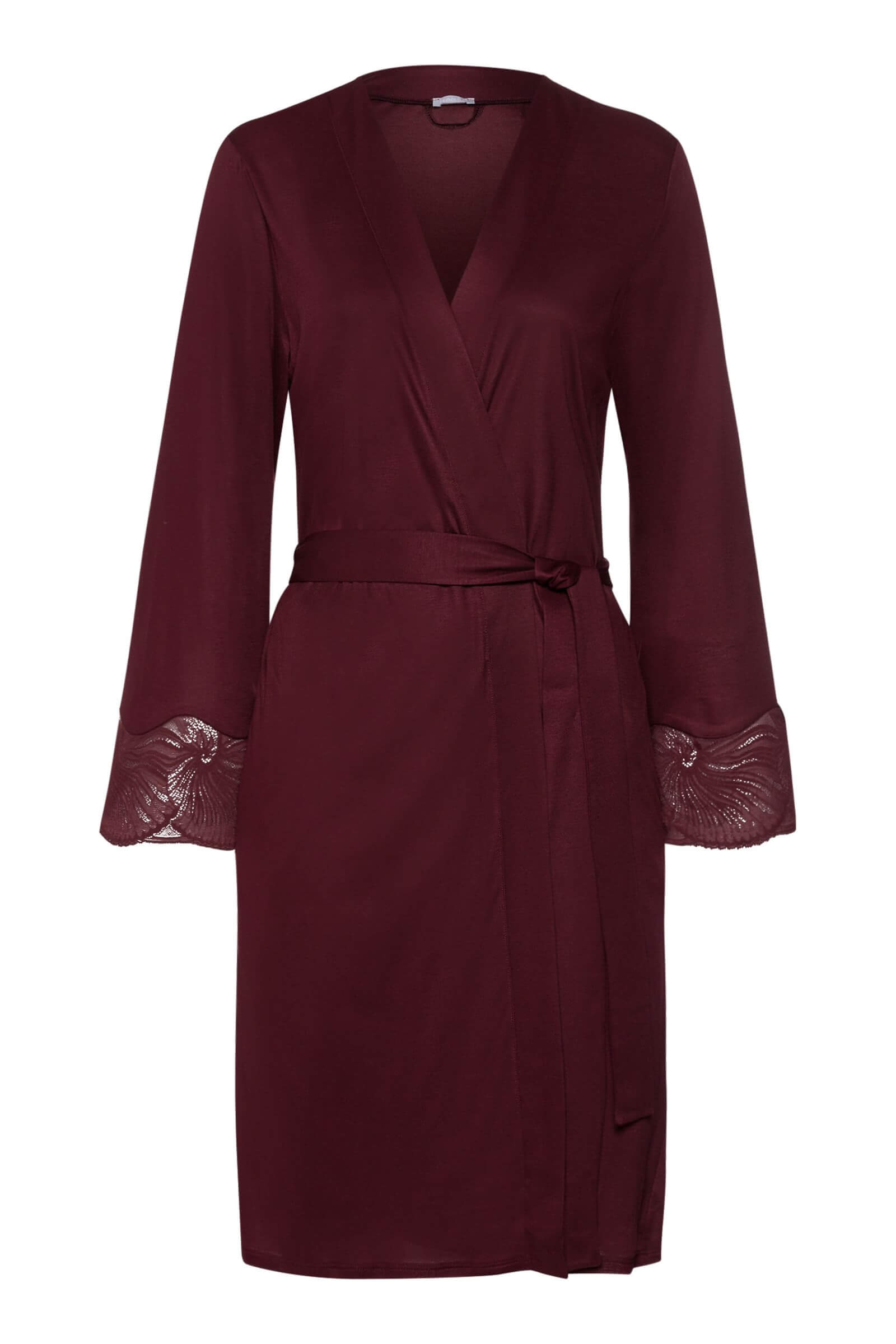 Короткий халат из 100% модала. Цвет Бордовый (072421)