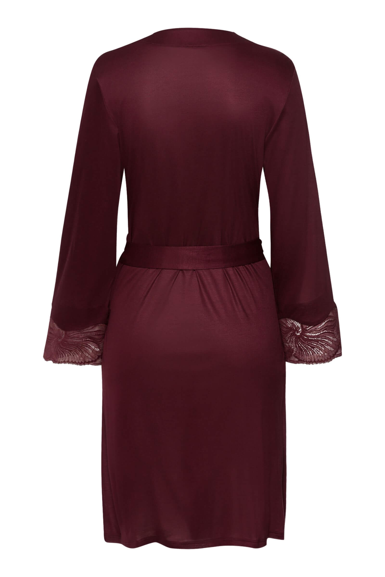 Короткий халат из 100% модала. Цвет Бордовый (072421)