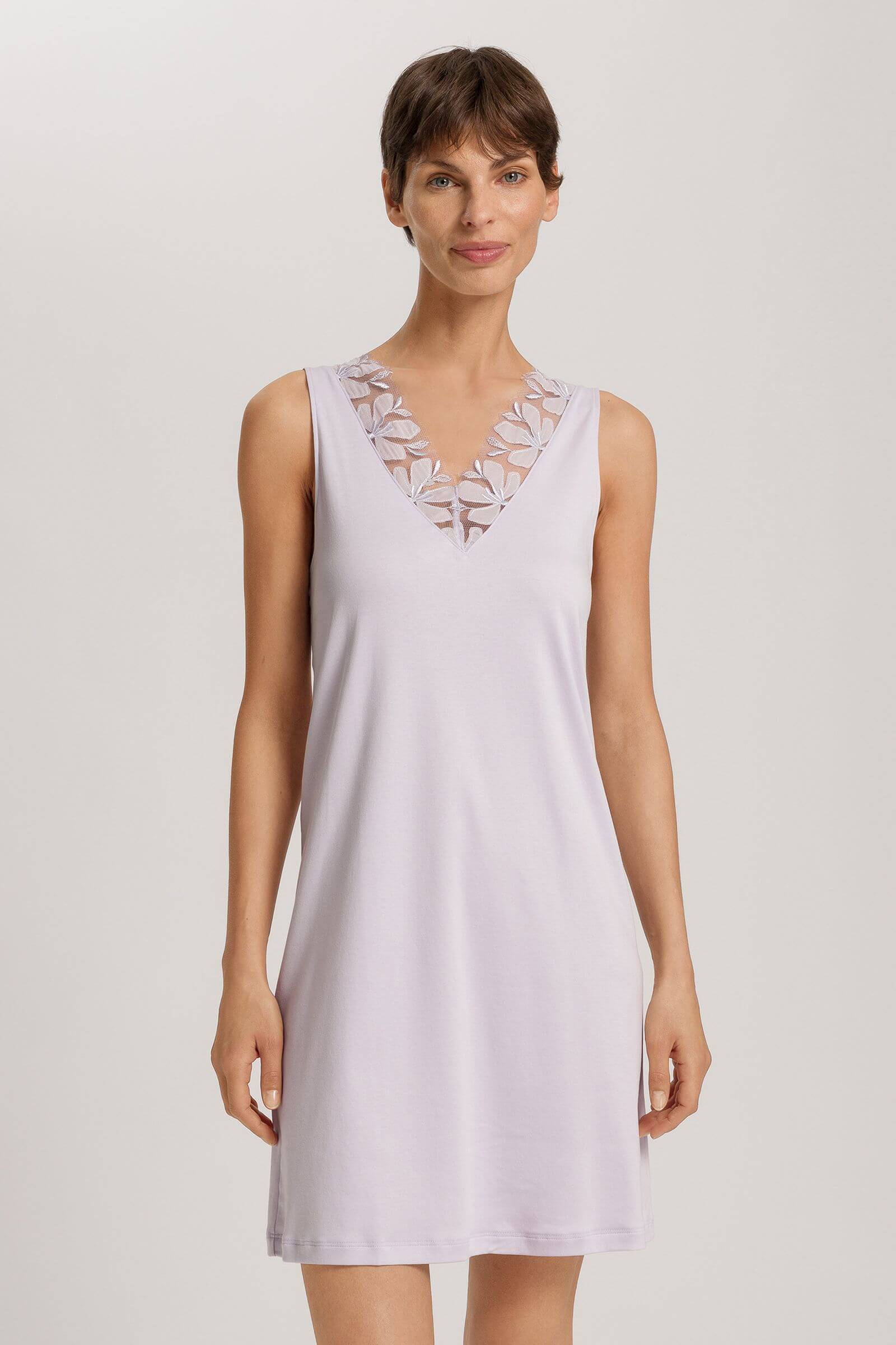 Ночная сорочка из 100% мерсеризованного хлопка. Цвет Пудровый (072463)