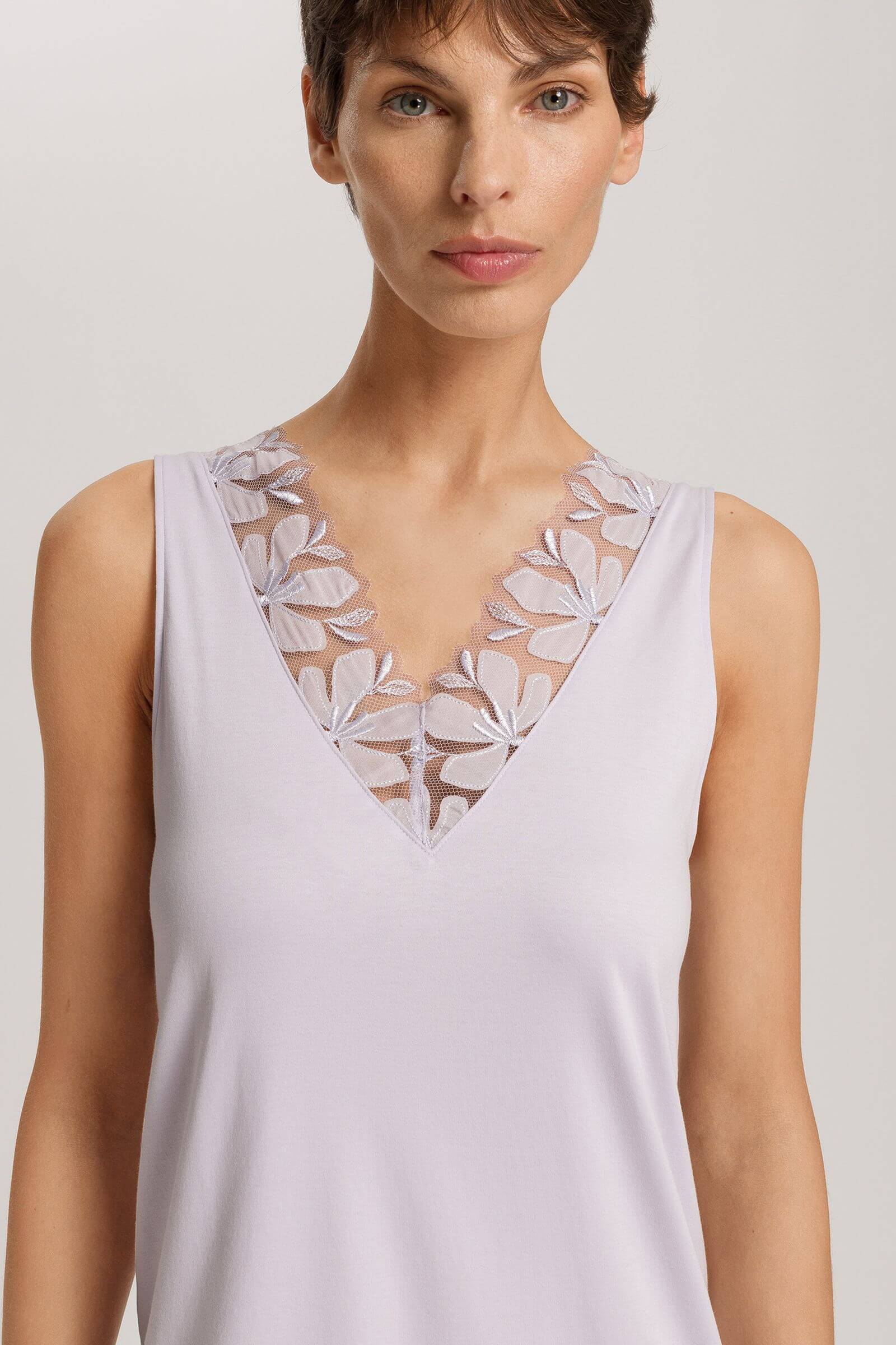 Ночная сорочка из 100% мерсеризованного хлопка. Цвет Пудровый (072463)