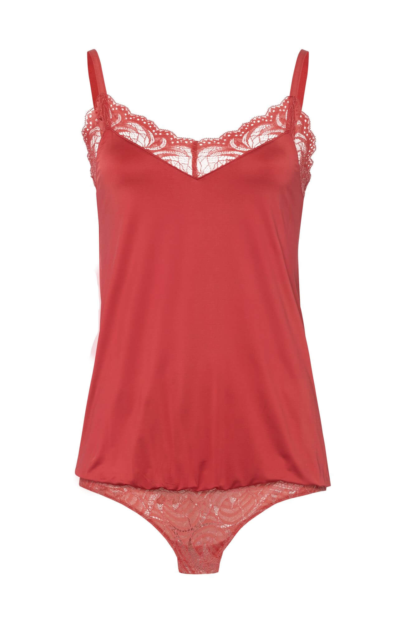 Боди с кружевом. Цвет Красный (071319)