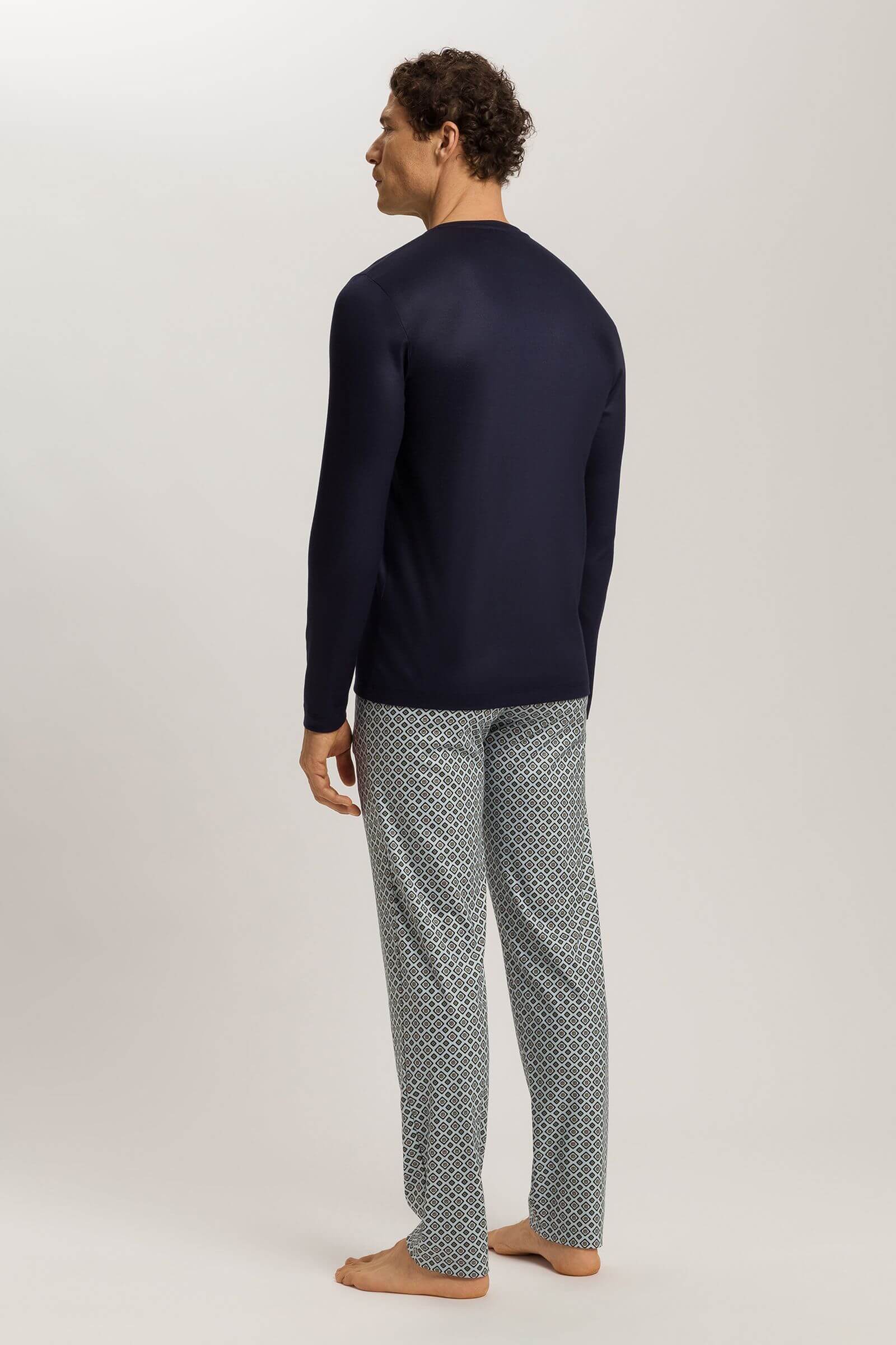 Пижама с длинным рукавом. Цвет Синий (3071)