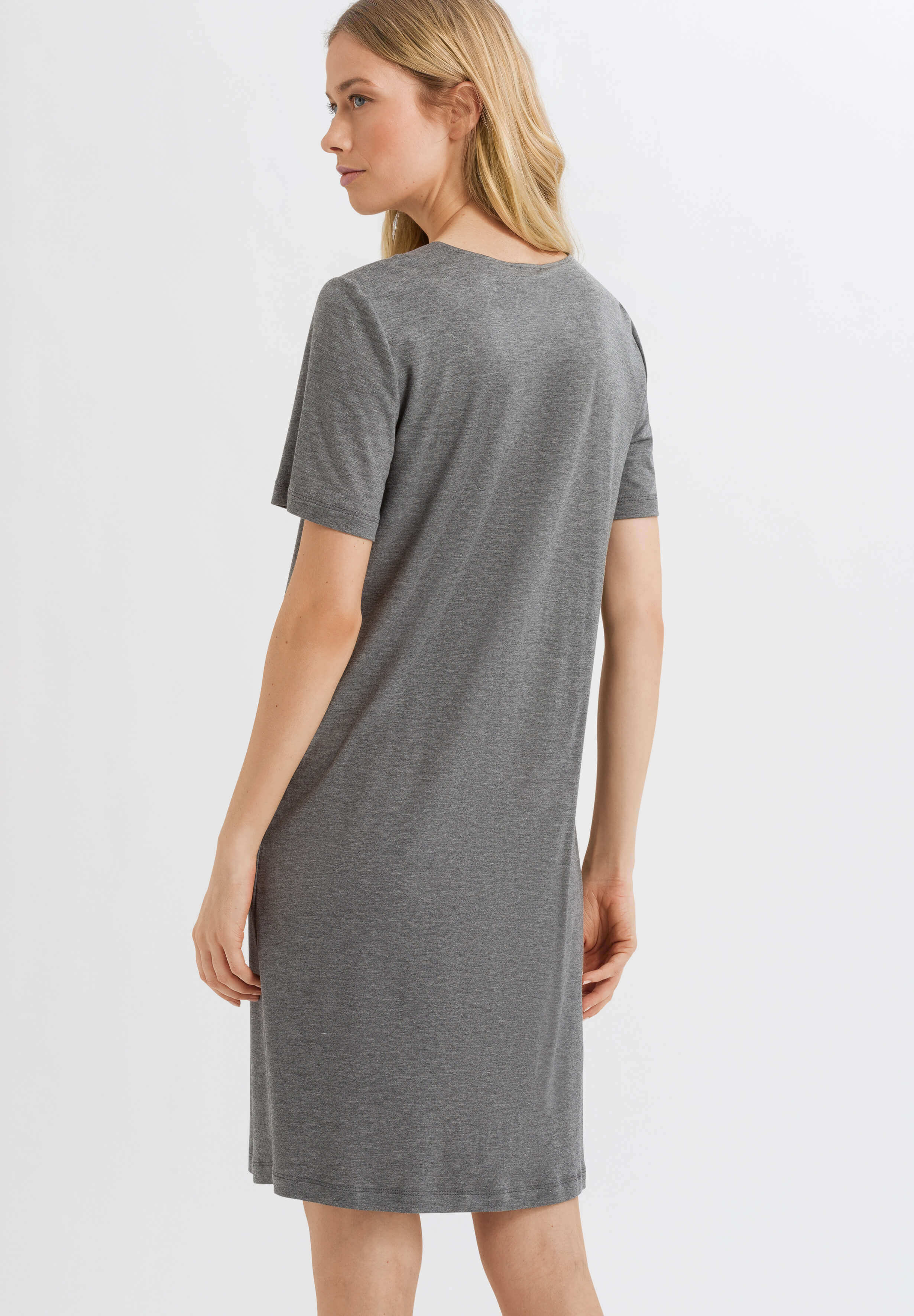 Ночная рубашка с коротким рукавом. Цвет Серый (071119)