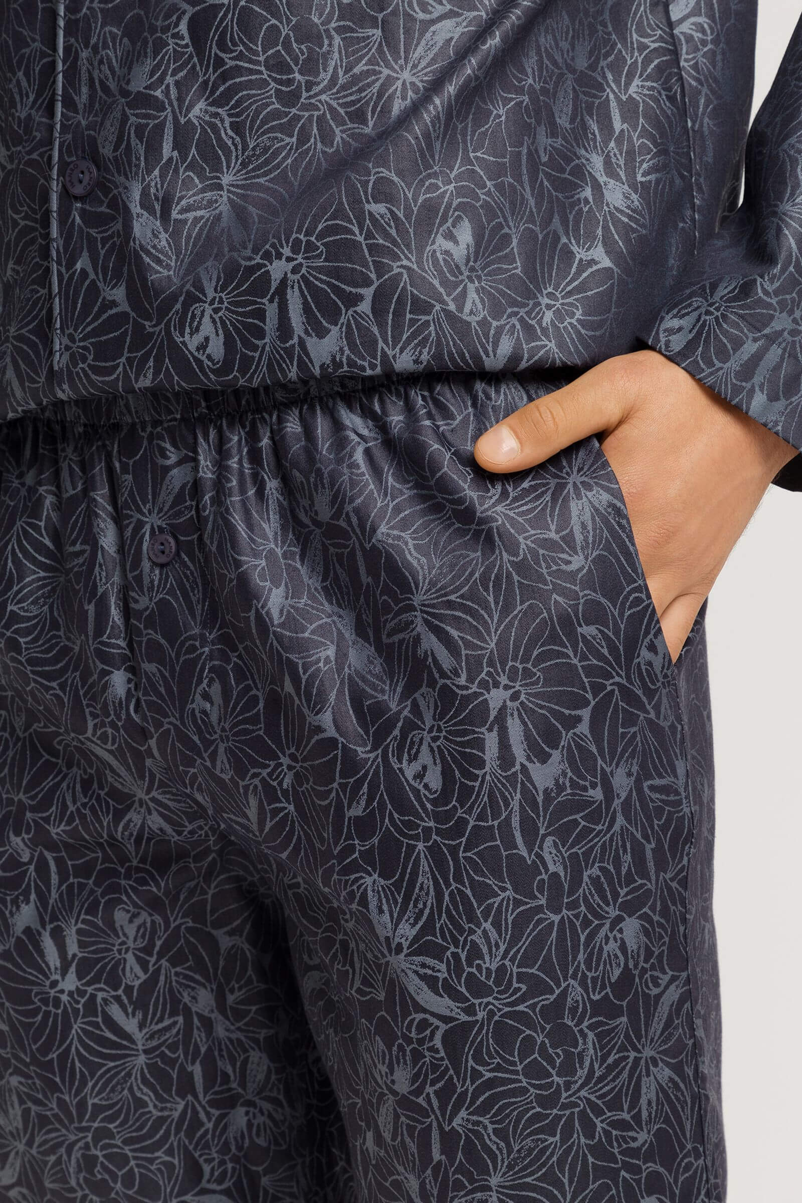 Пижама из 100% мерсеризованного хлопка. Цвет Синий (073038)