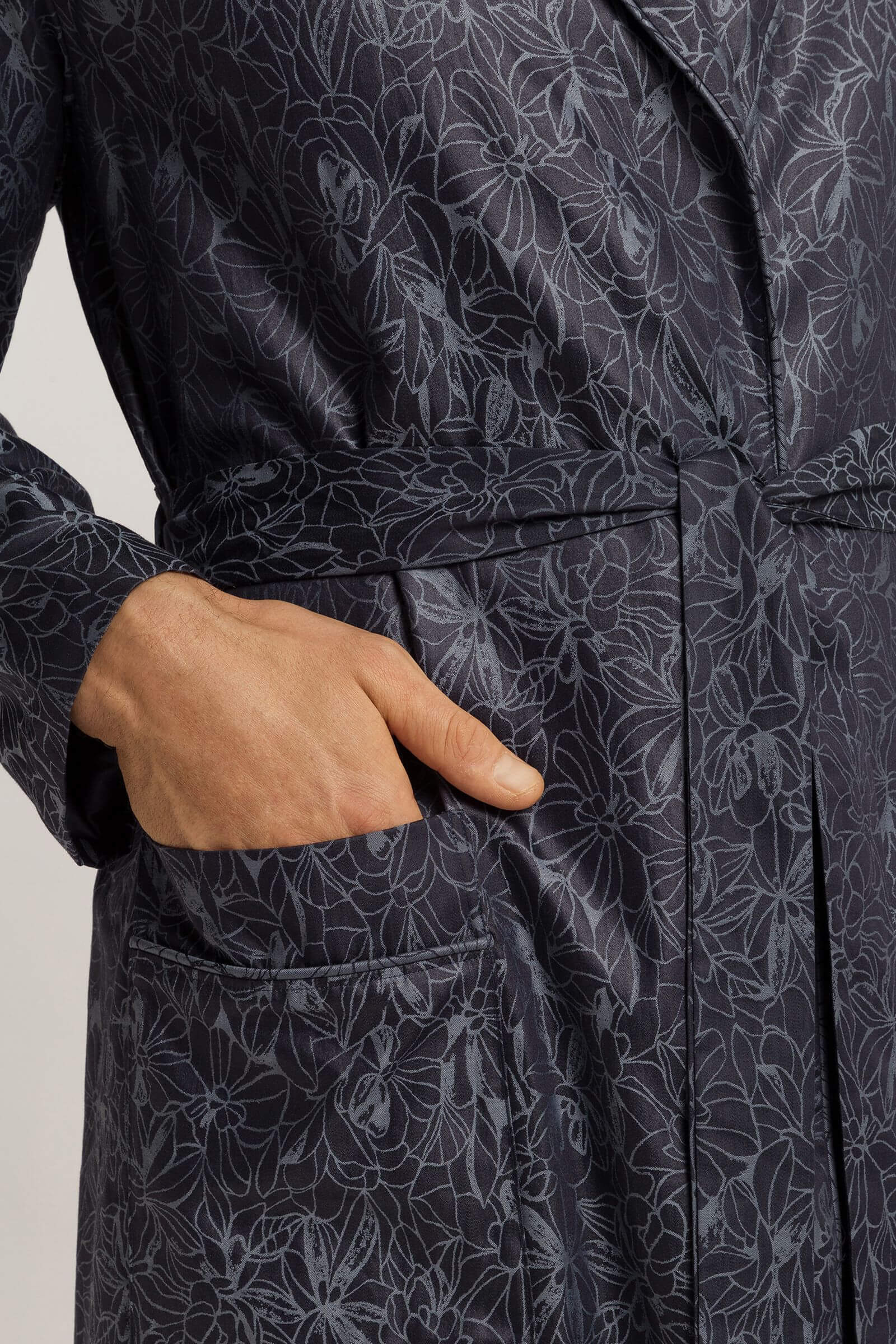 Халат из 100% мерсеризованного хлопка. Цвет Синий (073038)