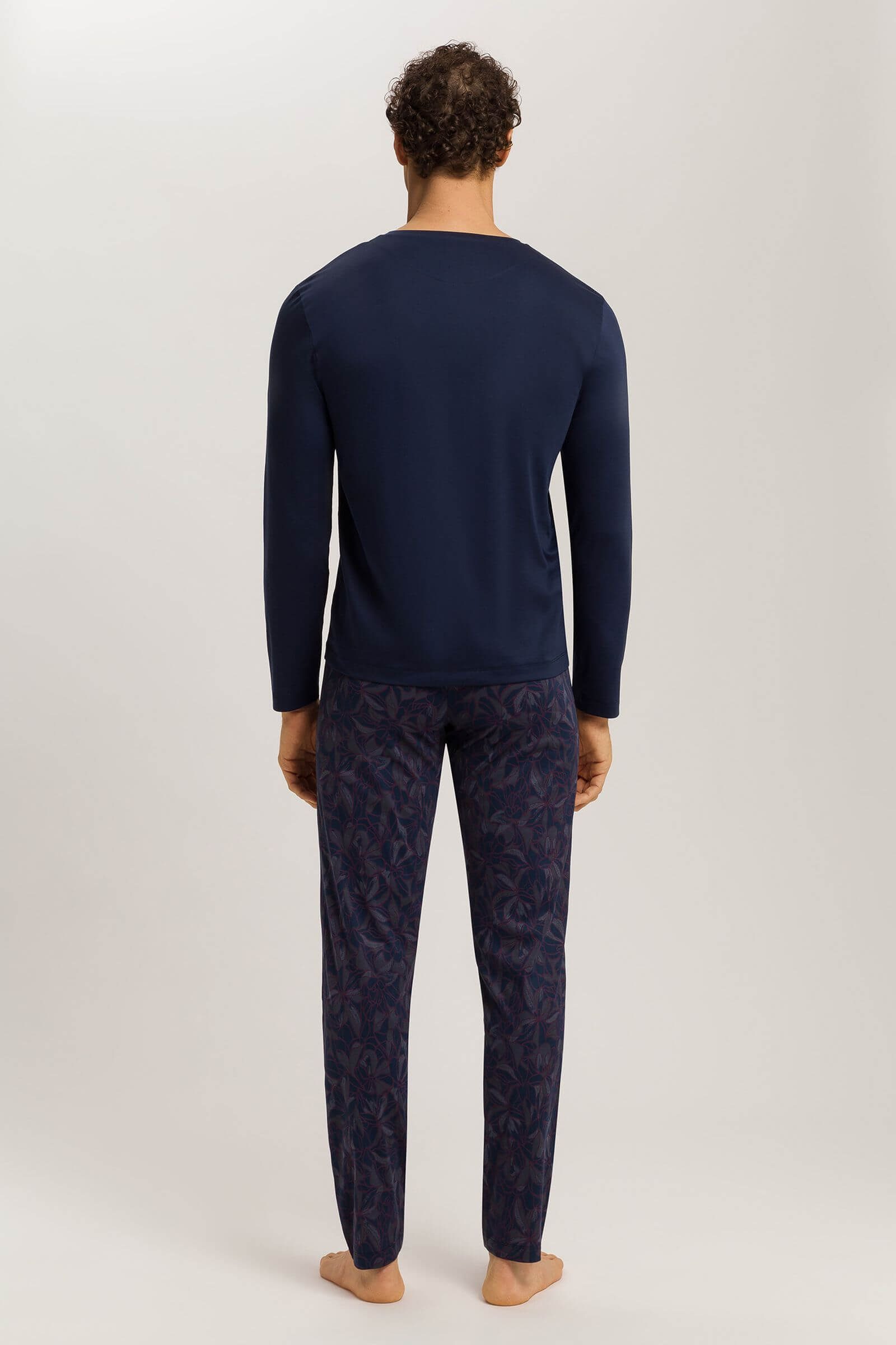 Пижама из 100% мерсеризованного хлопка. Цвет Синий (073037)