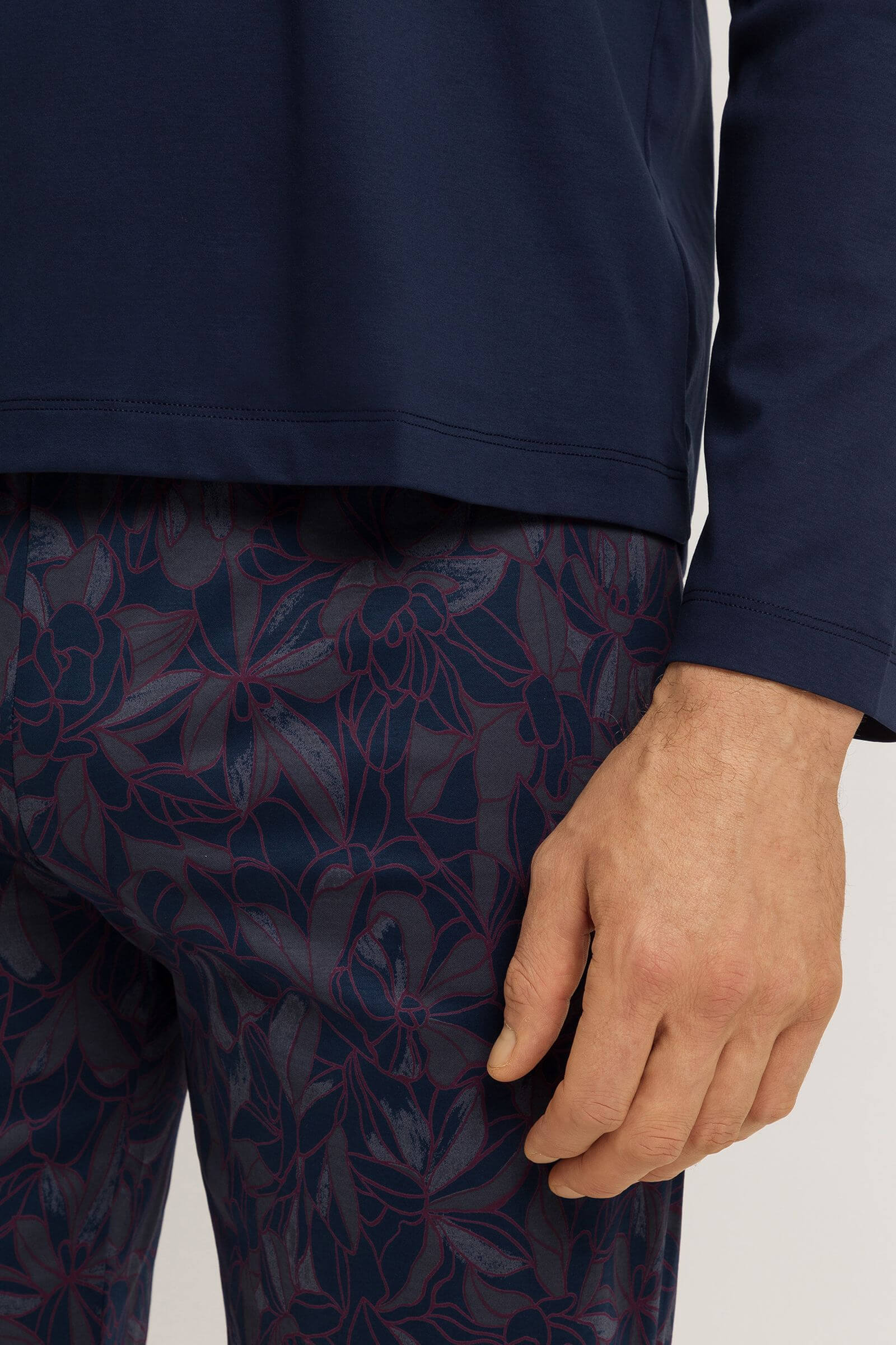 Пижама из 100% мерсеризованного хлопка. Цвет Синий (073037)