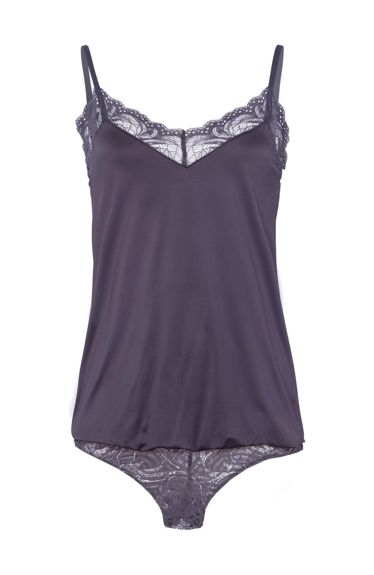 Боди с кружевом. Цвет Серый (071694)