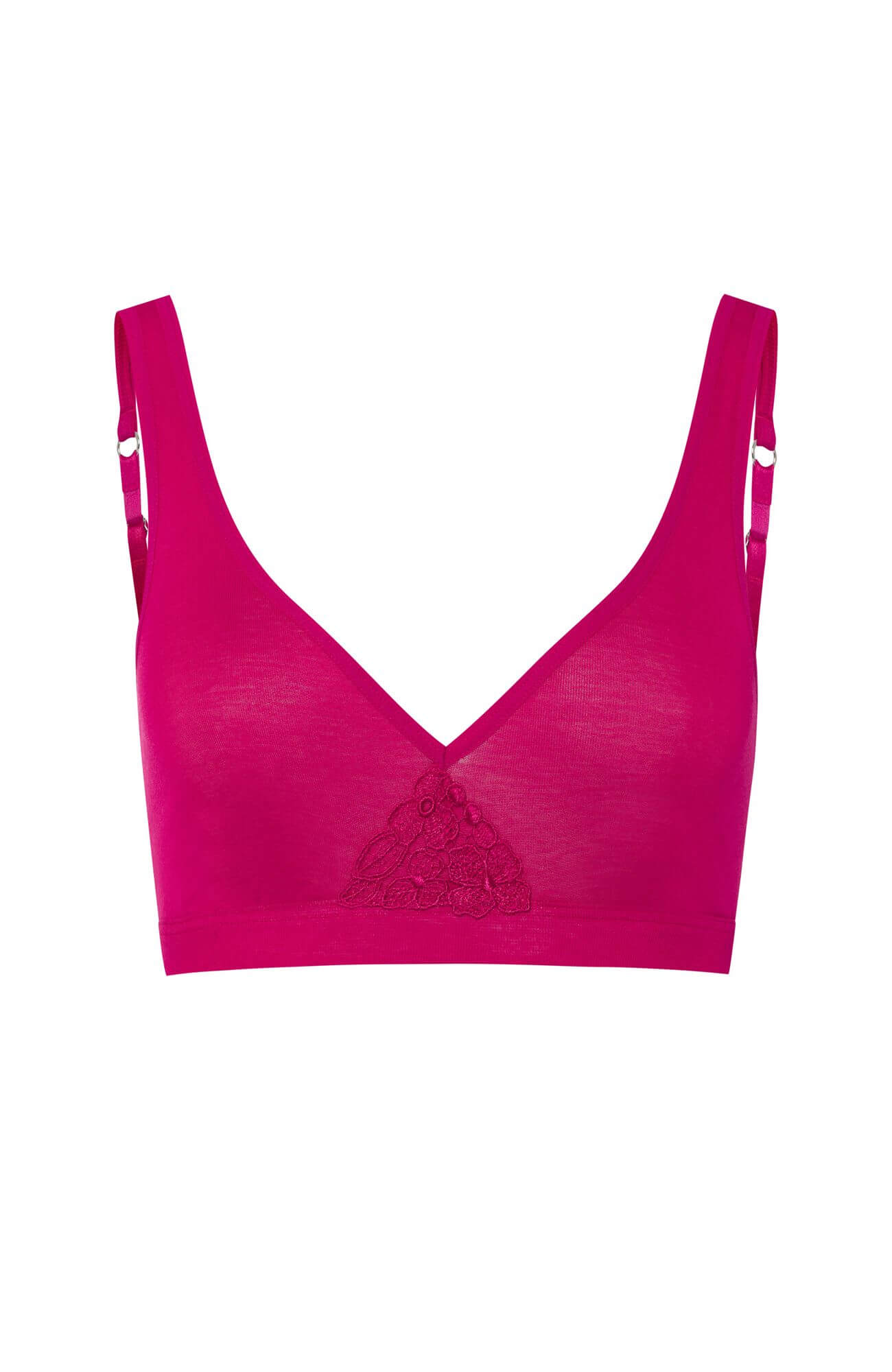 Бюстгальтер с треугольными чашками без косточек. Цвет Фуксия (072462)