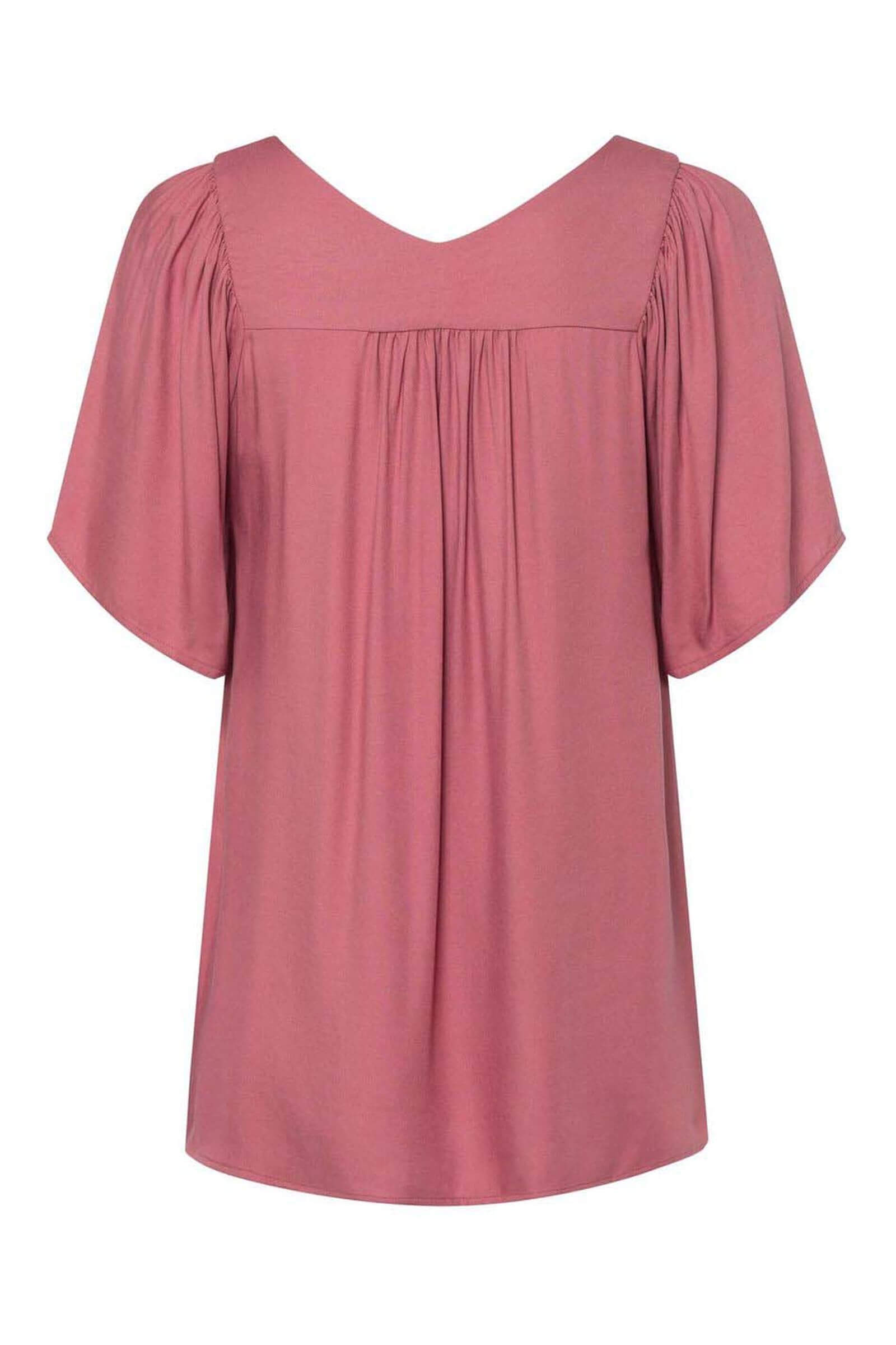 Блузка из шелковистой вискозы. Цвет Розовый (072425)