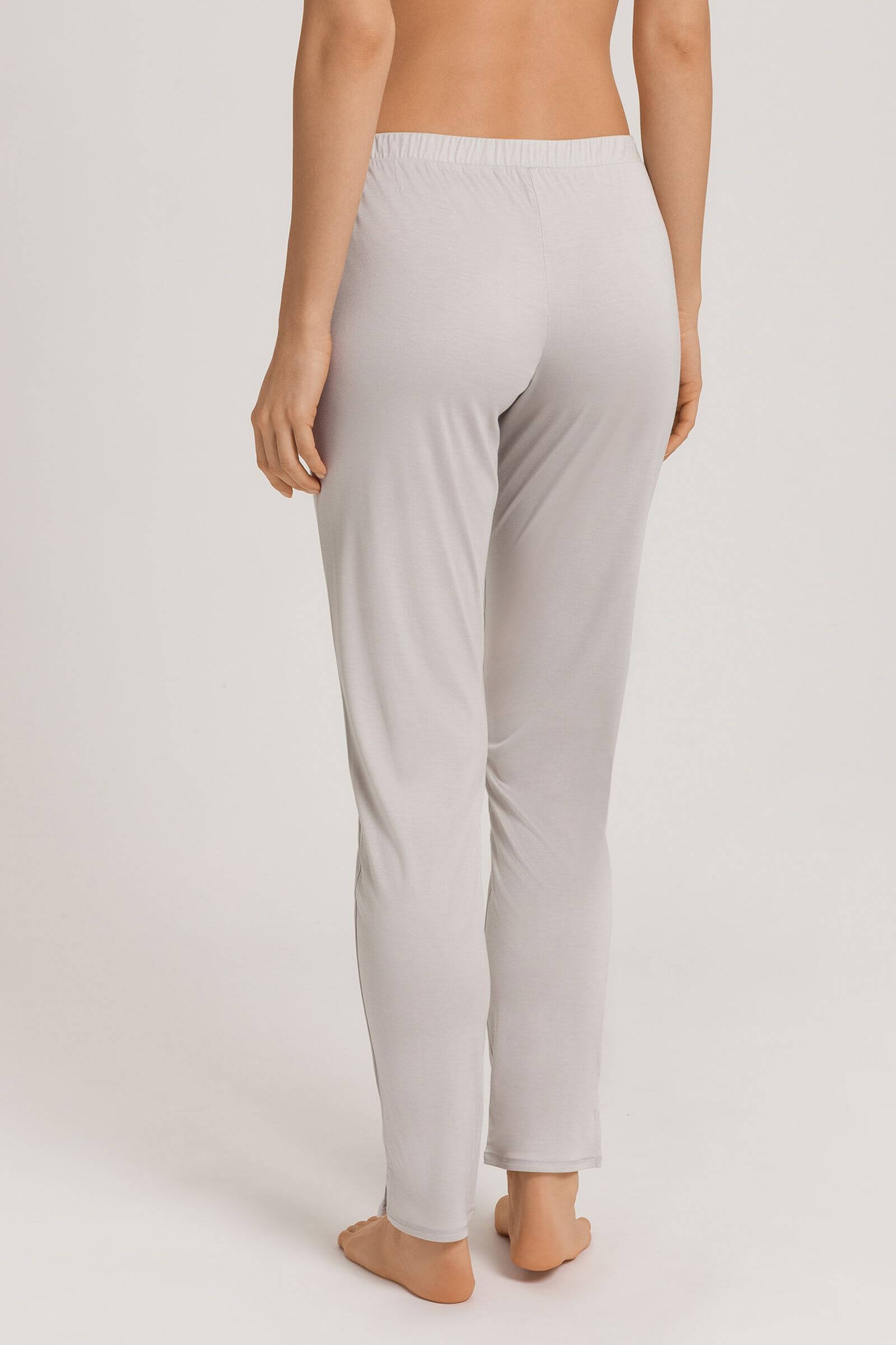 Брюки из микромодала и шелка с разрезами снизу. Цвет Серый (072652)