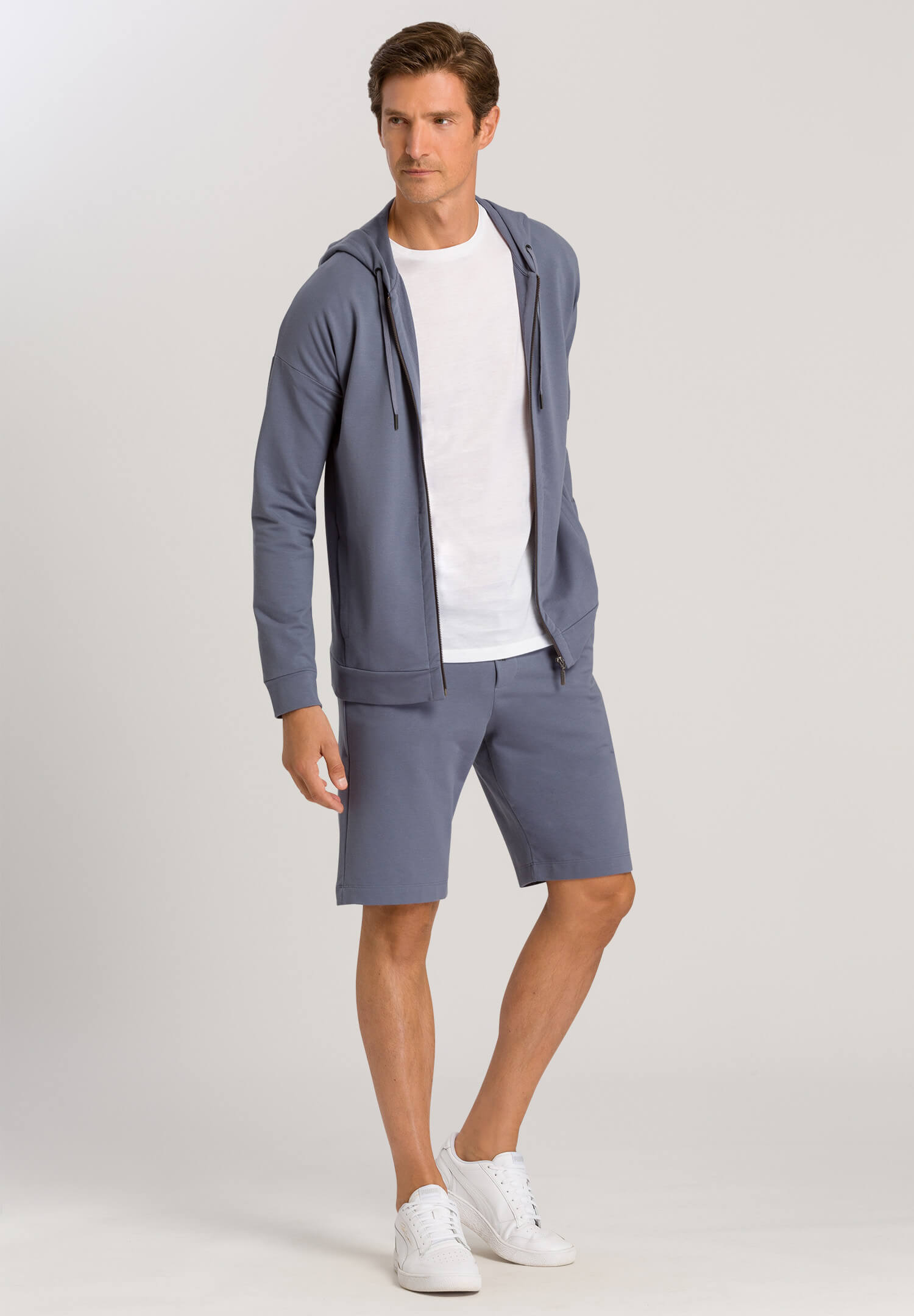 Толстовка из хлопка. Цвет Серый (072681)