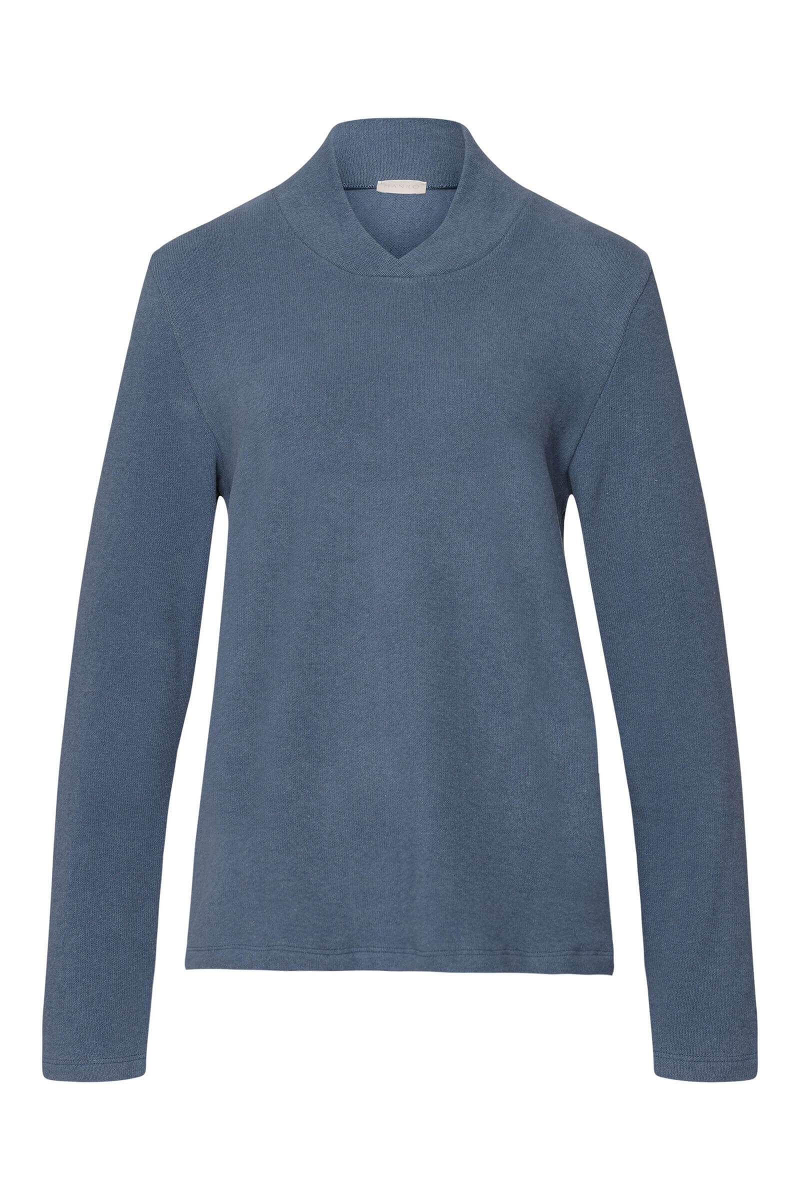 Лонгслив из смесового хлопка. Цвет Синий (073057)