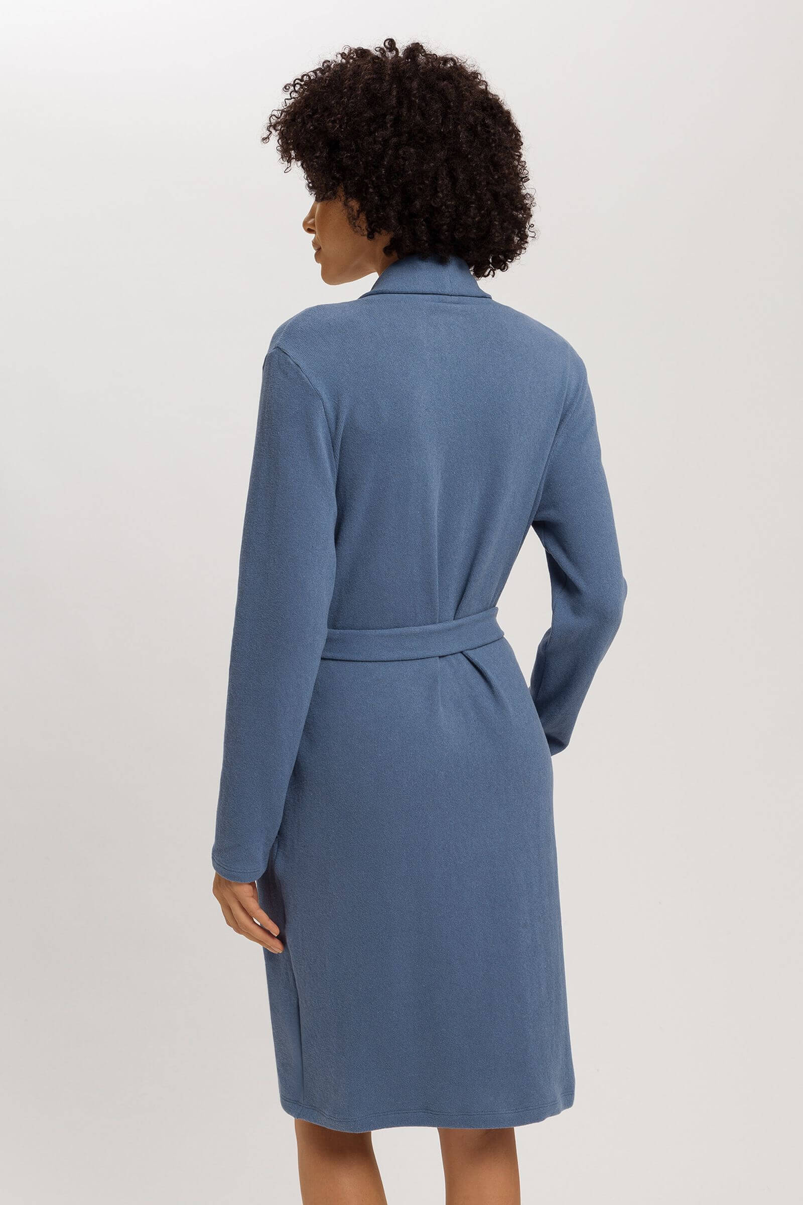 Халат из смесового хлопка. Цвет Синий (073057)