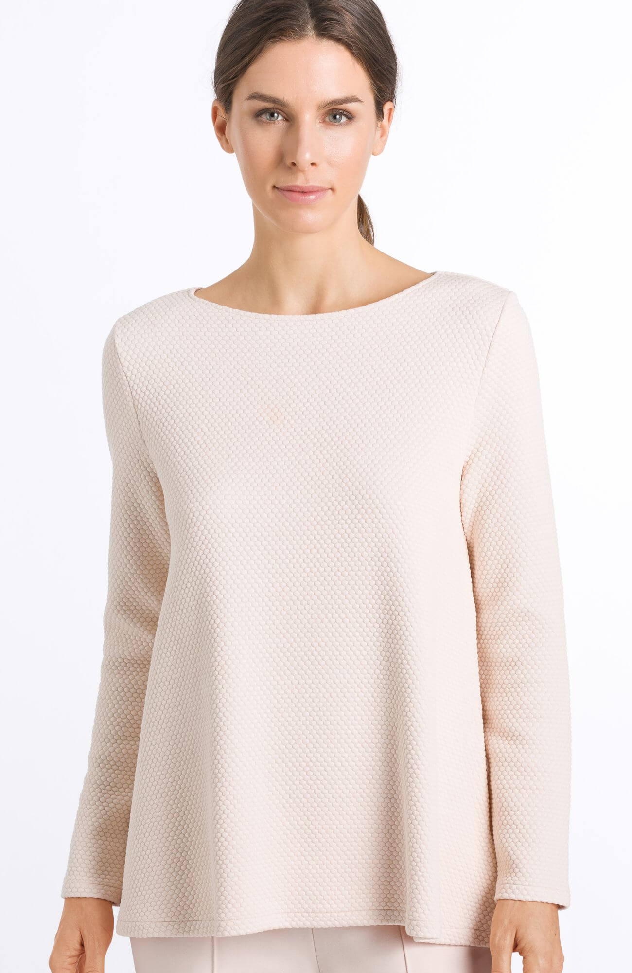 Джемпер с вырезом-лодочкой. Цвет Пудровый (071356)