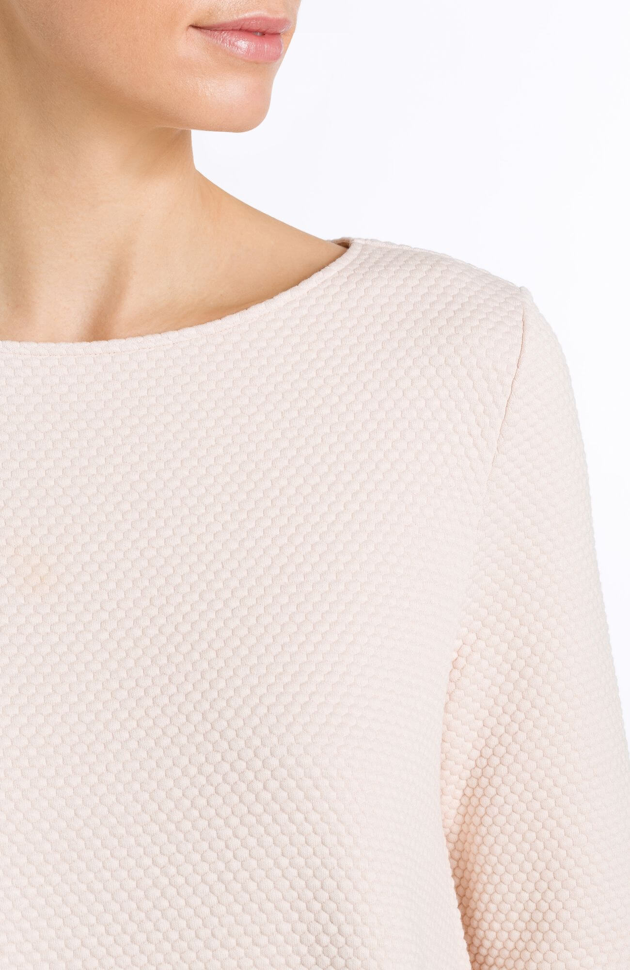 Джемпер с вырезом-лодочкой. Цвет Пудровый (071356)