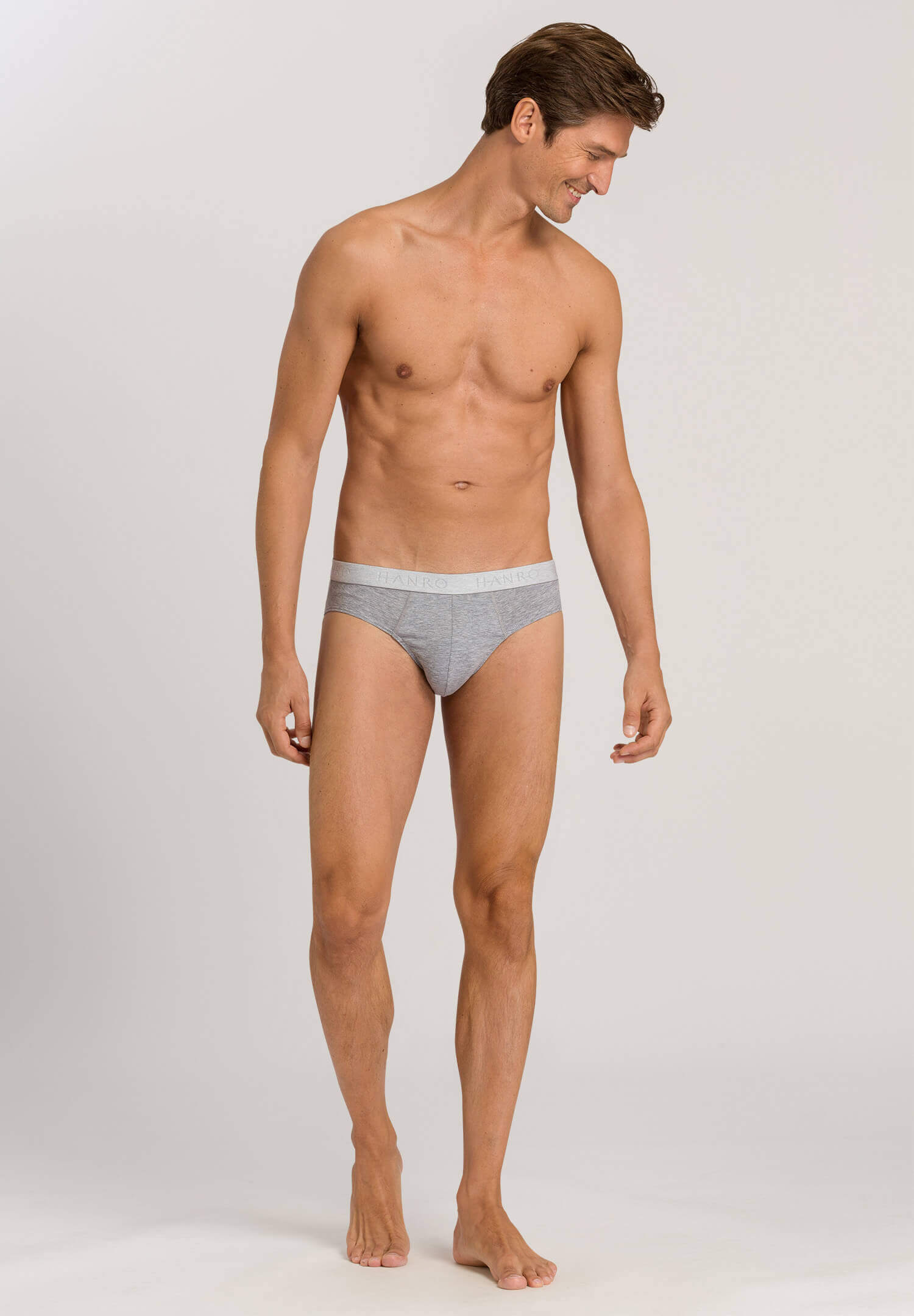 Комплект трусов брифов из мерсеризованного хлопка. Цвет Серый (071961)