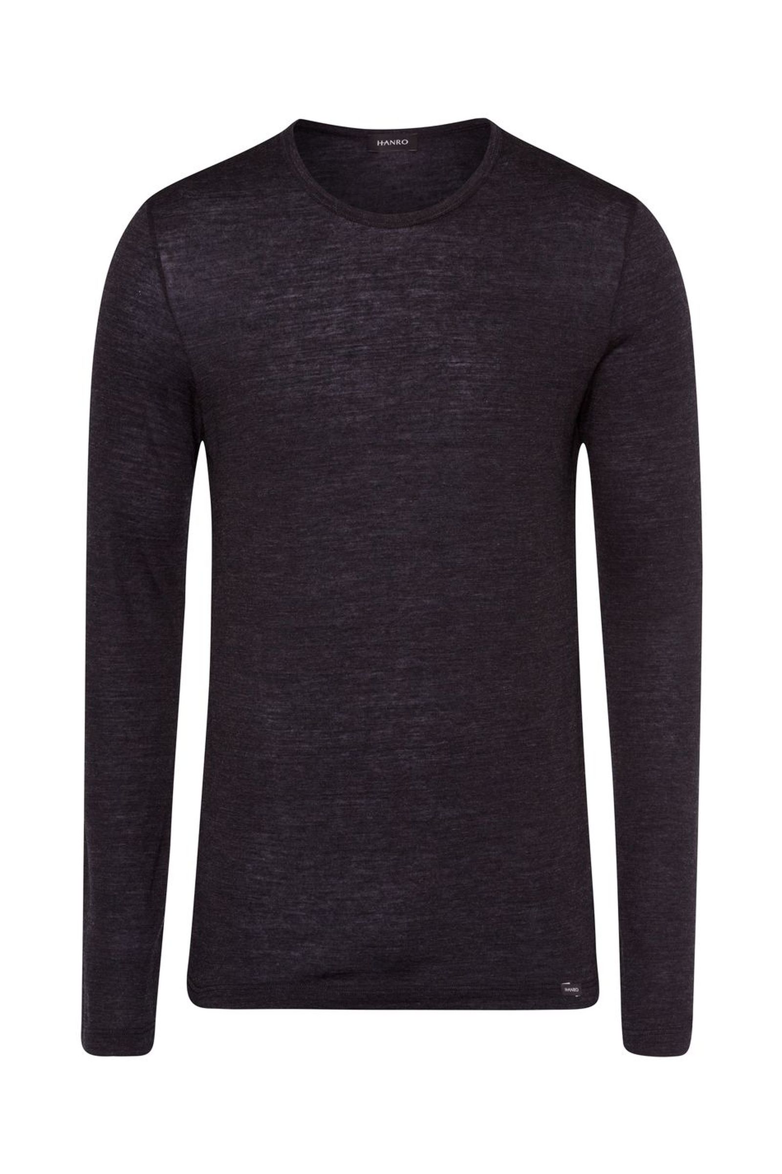 Термолонгслив из шерсти и шелка. Цвет Черный (070924)