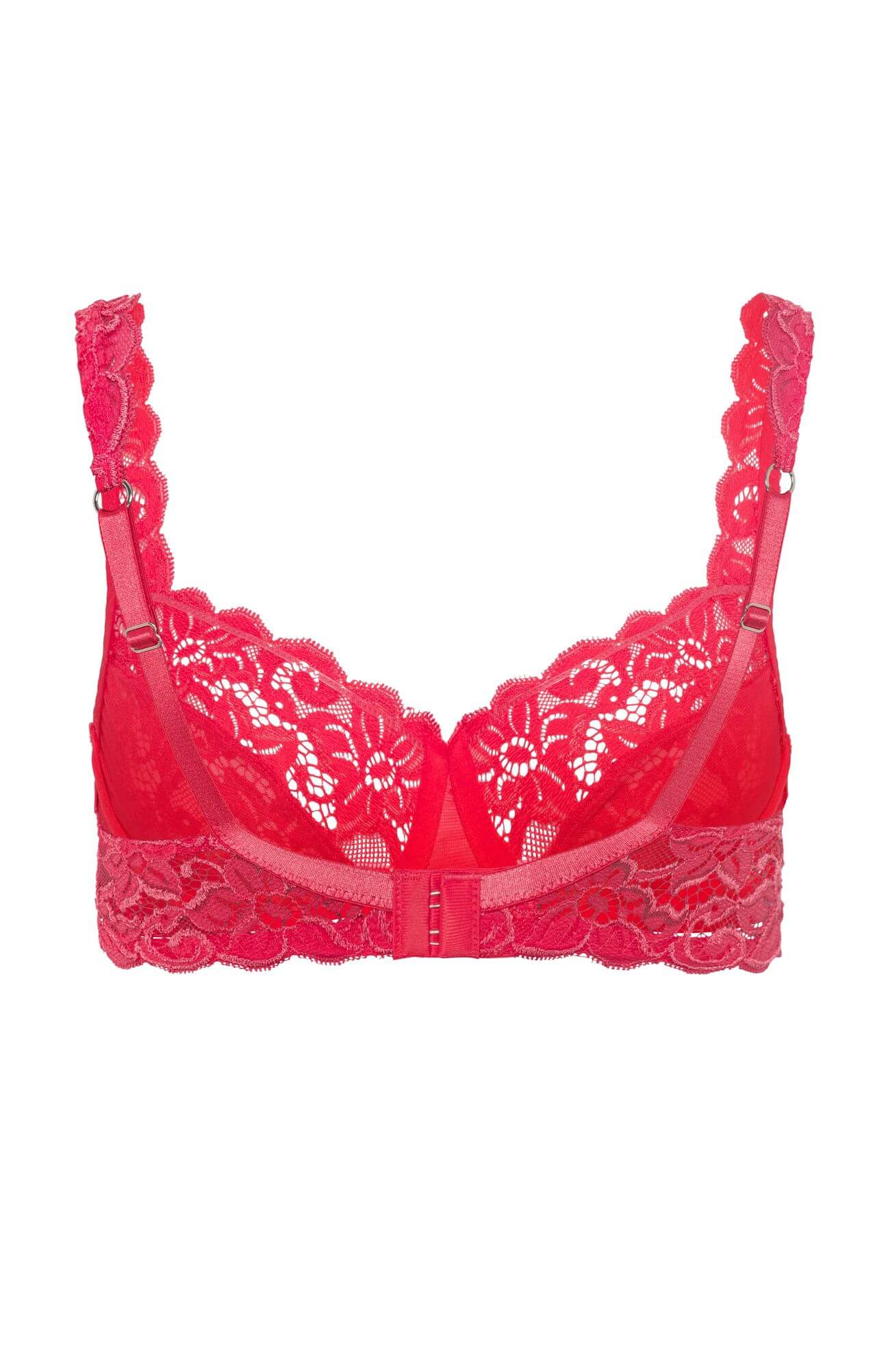 Кружевной бюстгальтер с треугольными чашками. Цвет Розовый (071399)